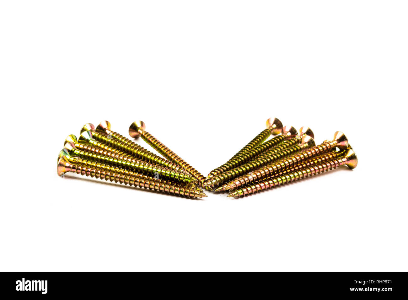 Wood screws for carpenters Stock Photo Alamy