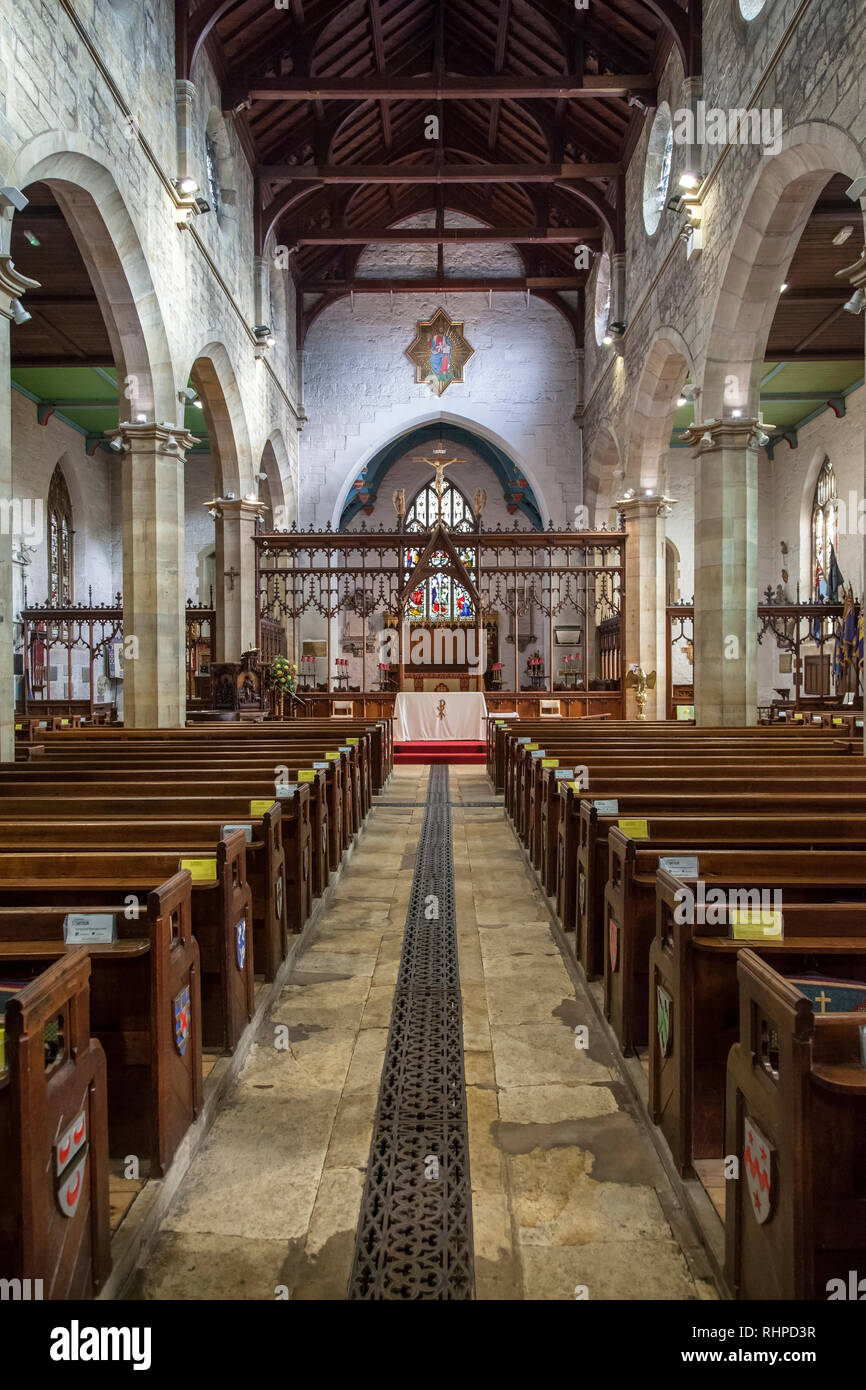 St Swithun's Church in East Grinstead Stock Photo