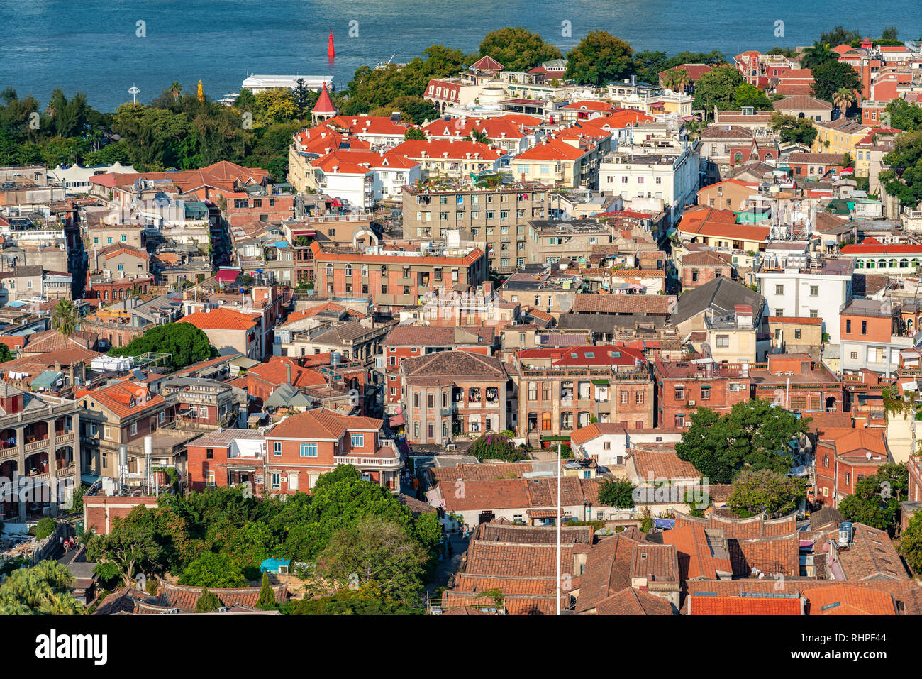 Ximan XIAMEN, CHINA -OCTOBER 12: This is a view of Gulangyu Island historic ...