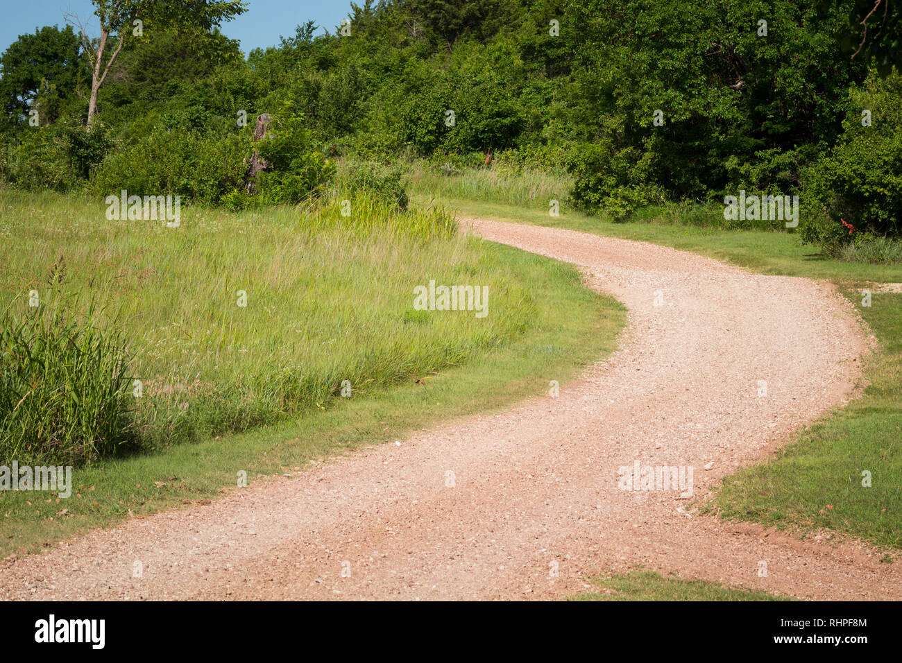 The simplicity of a curved road Stock Photo Alamy