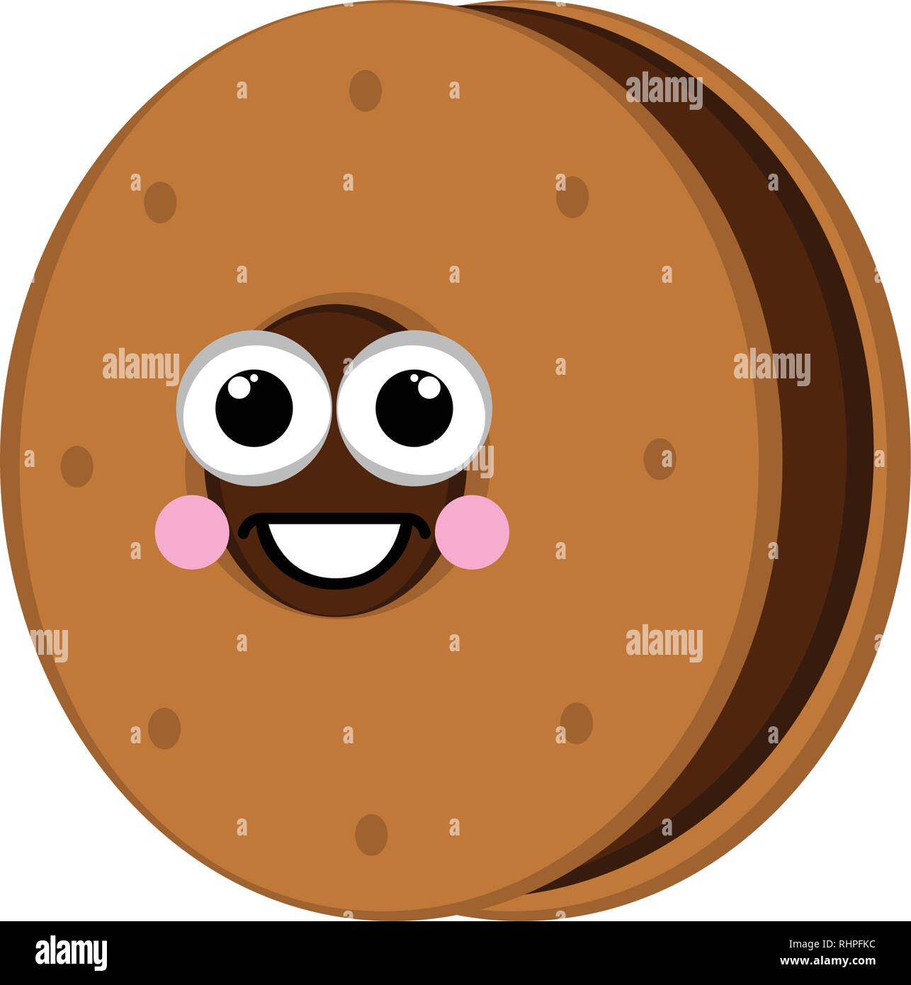 Happy ice cream cookie sandwich Stock Vector Image & Art Alamy