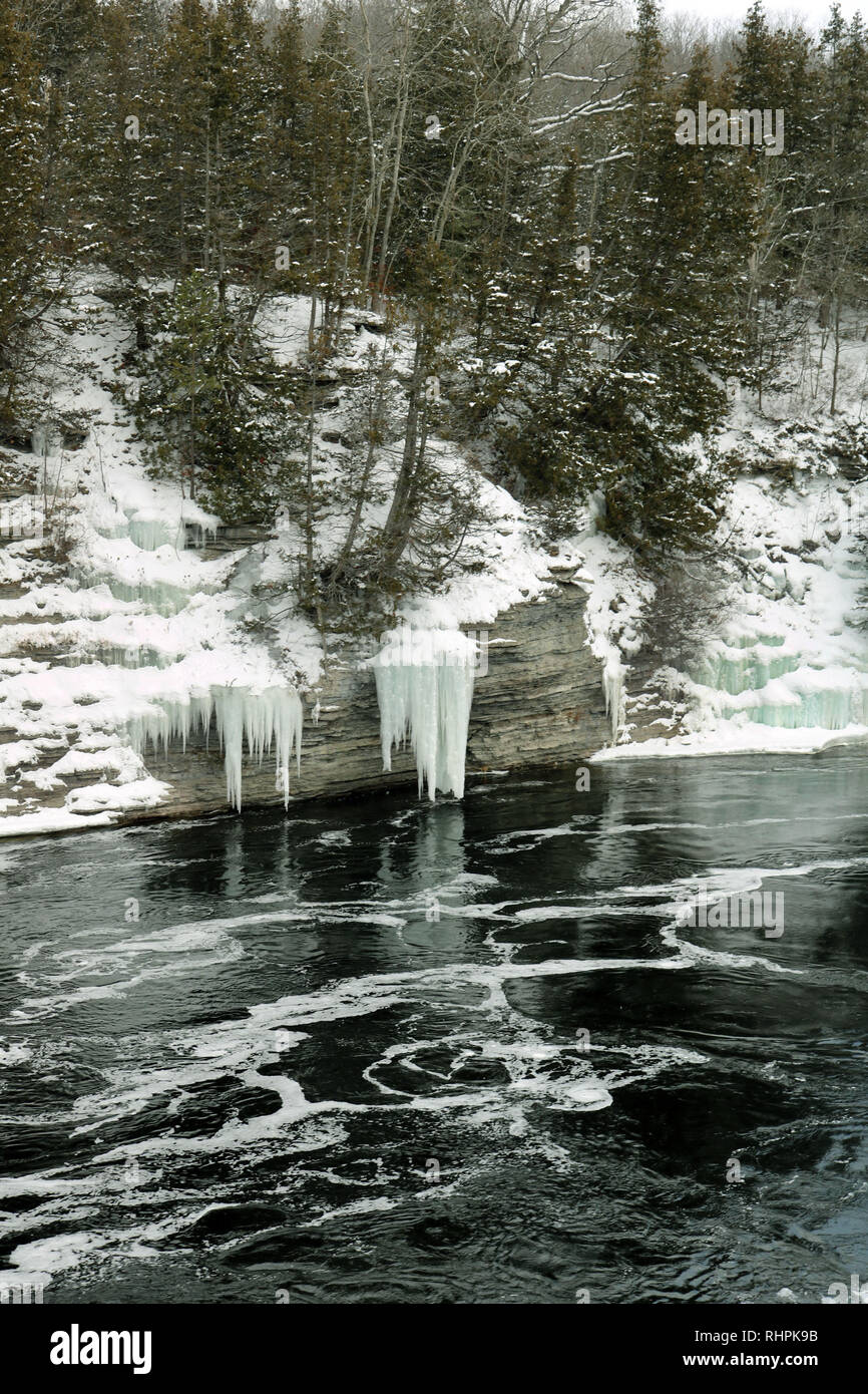 Gorge by Heally Falls Peterborough ON Stock Photo