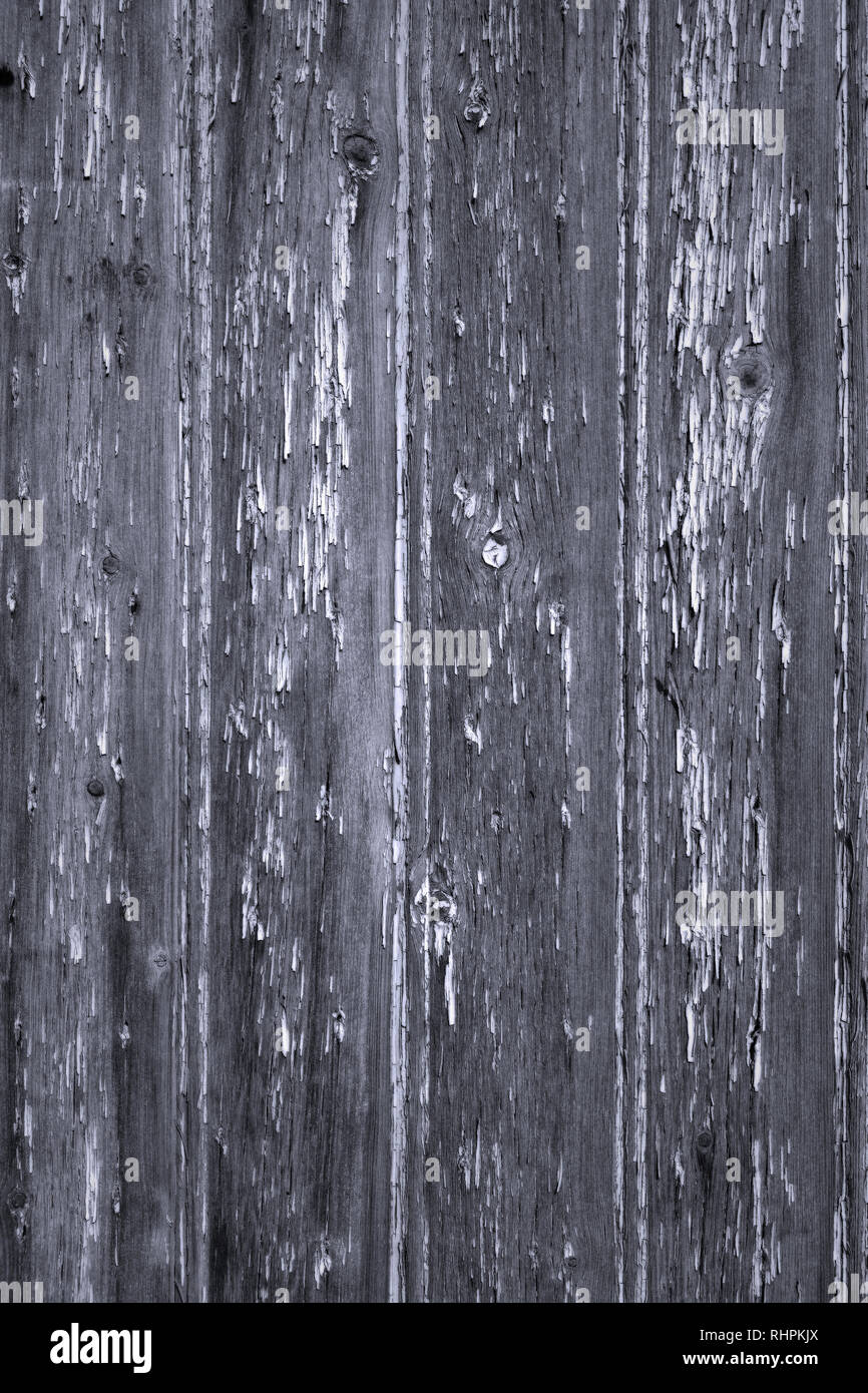 Old peeling paint wooden panel background vertical Stock Photo