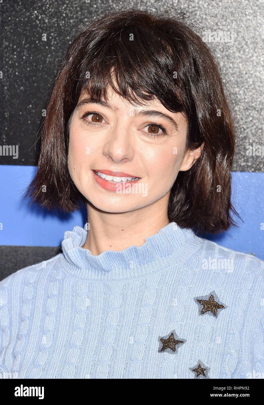 WESTWOOD, CA - FEBRUARY 02: Kate Micucci attends the Premiere Of Warner