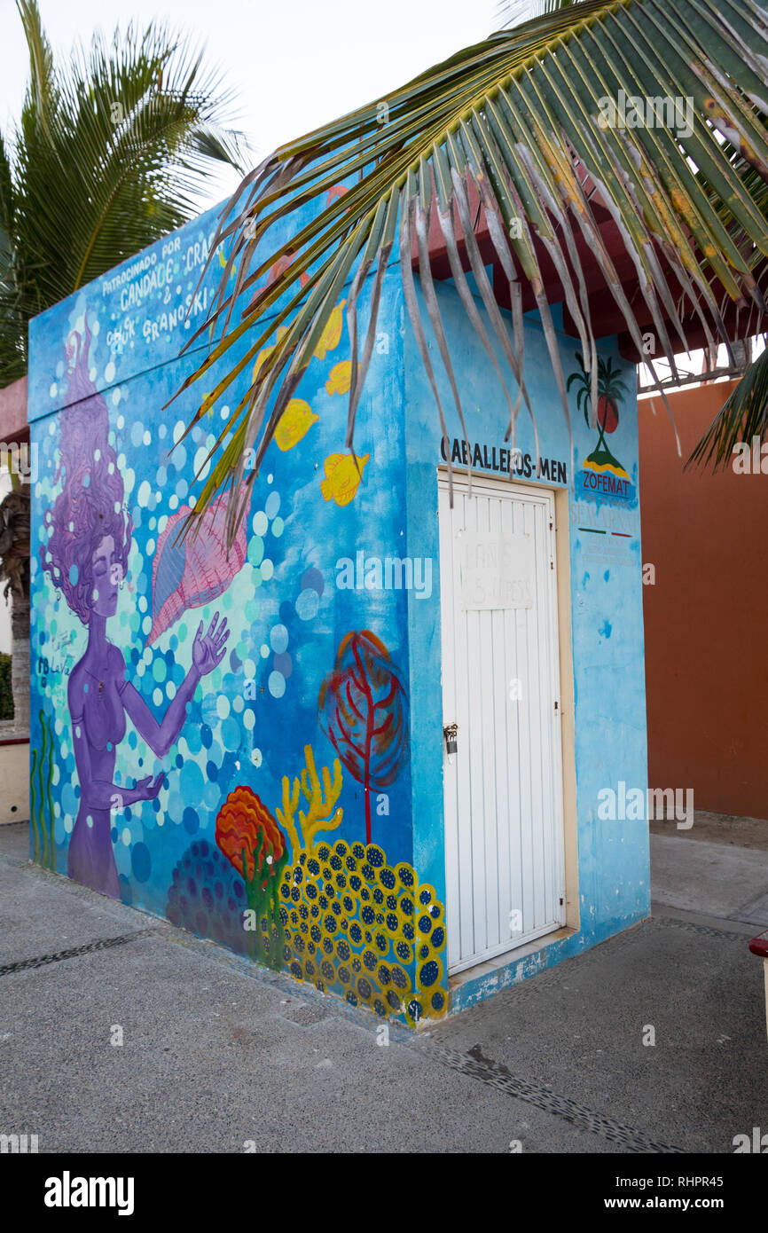 Public restroom in Bucerias, a small fishing village near Puerto ...