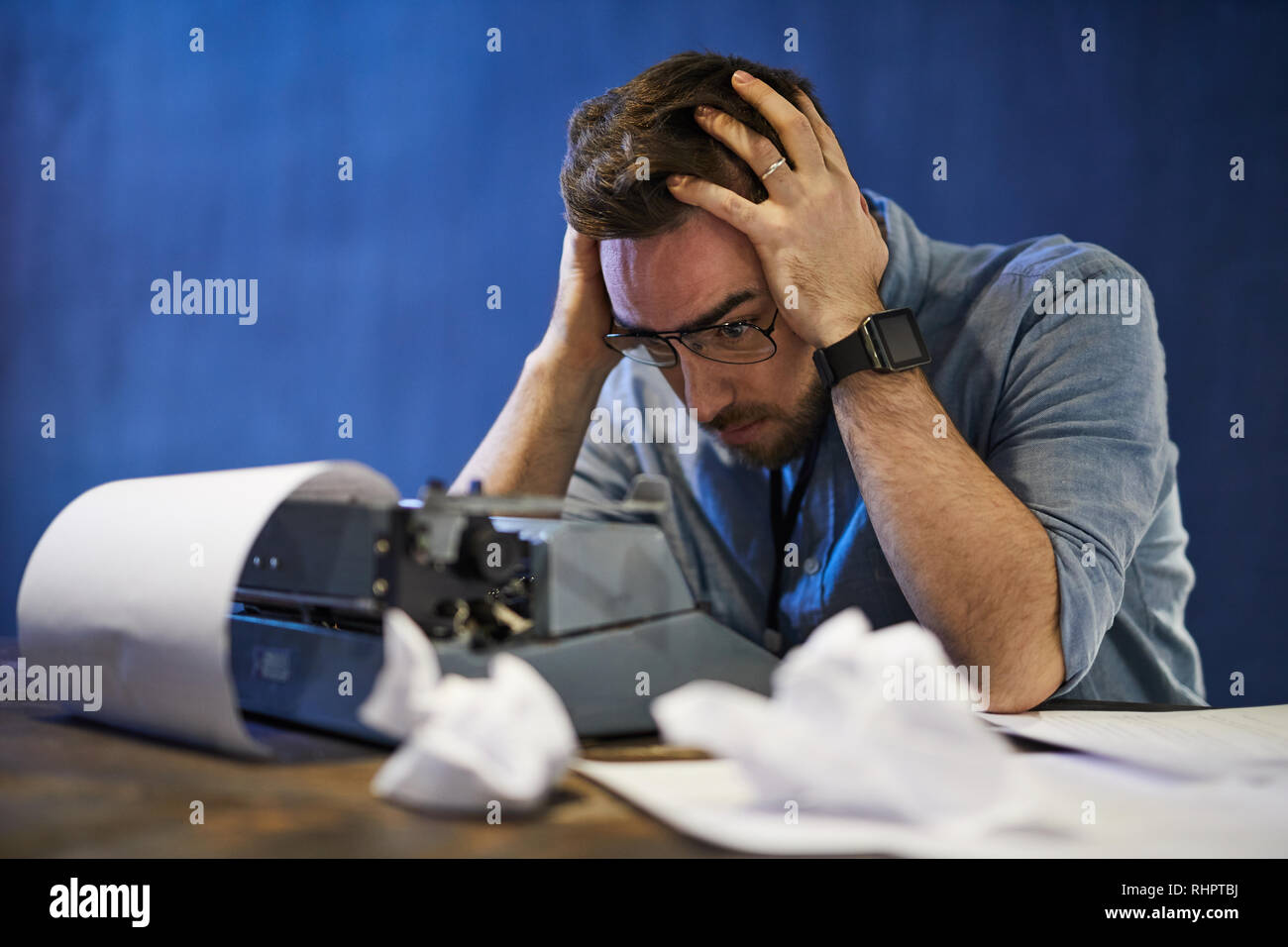Writers Block Stock Photo