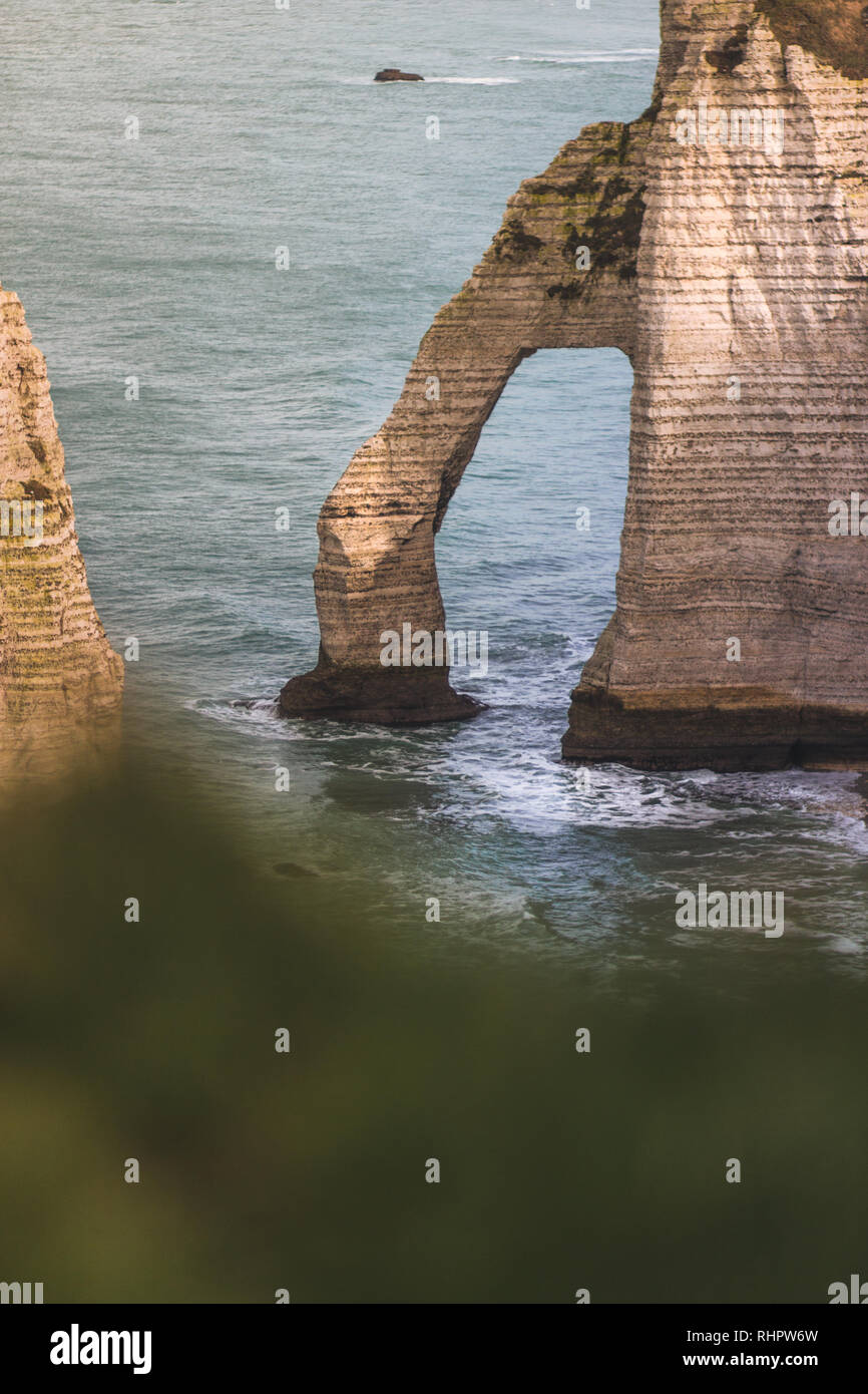 Vertical Wallpaper cliffs of etretat Stock Photo - Alamy
