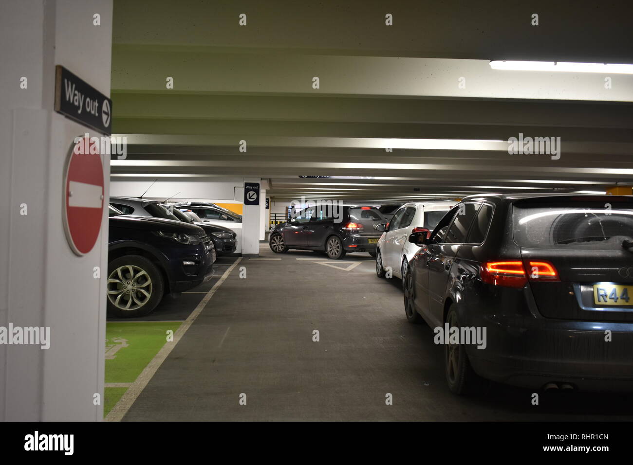 Car Park queue Stock Photo - Alamy