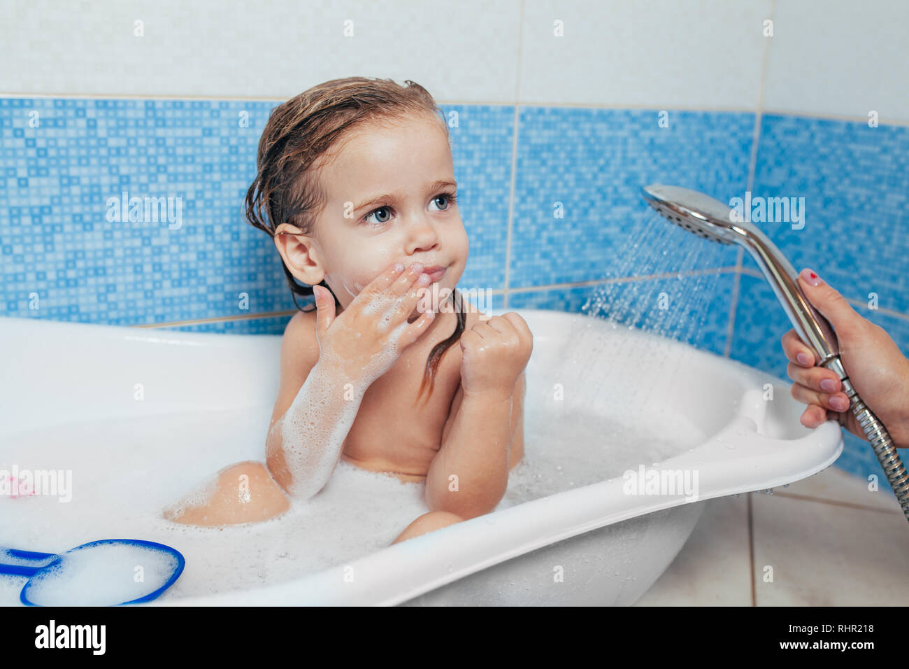 Cute Baby Bathing Images Hd