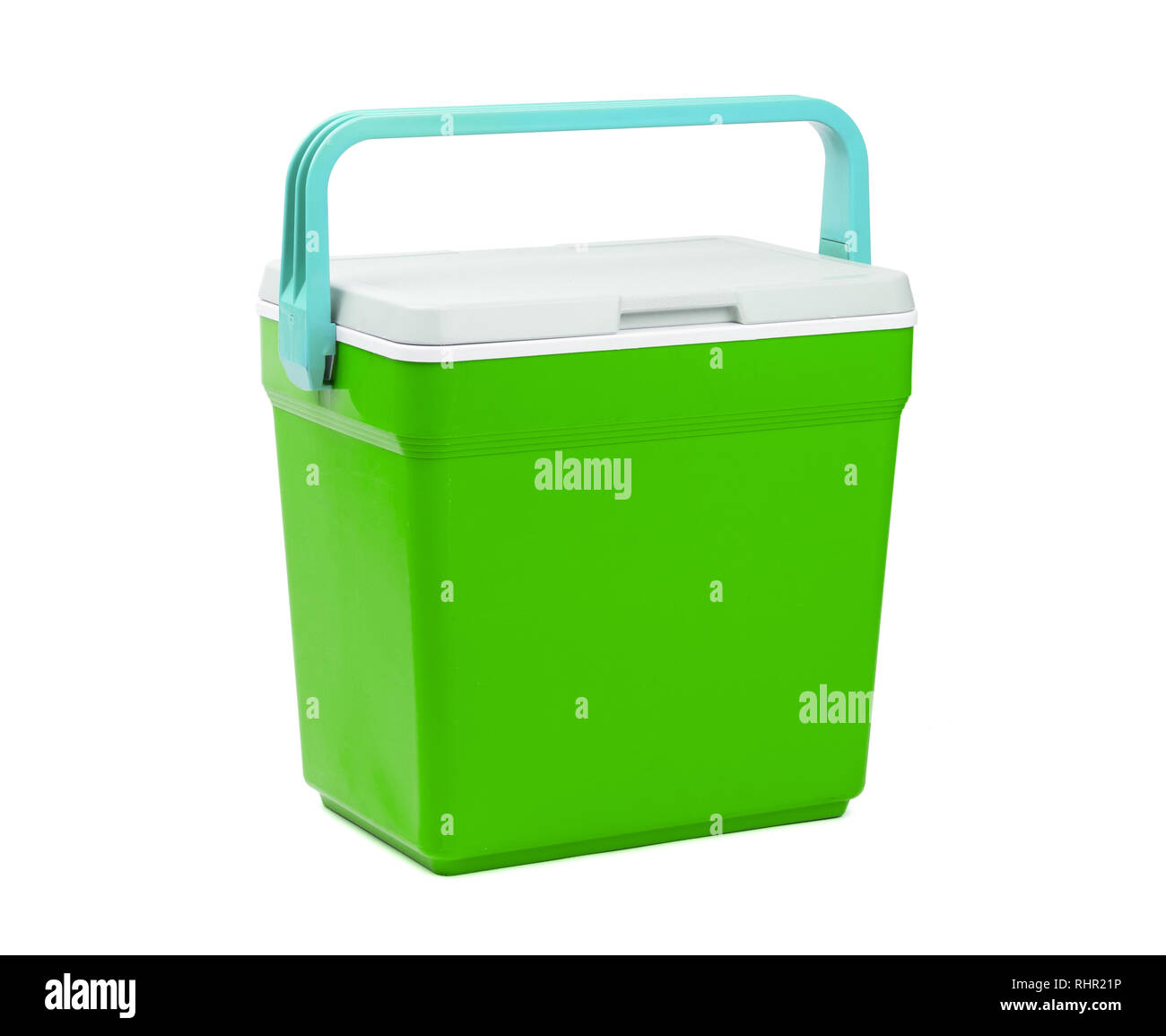 Cooler box isolated on a white background Stock Photo Alamy