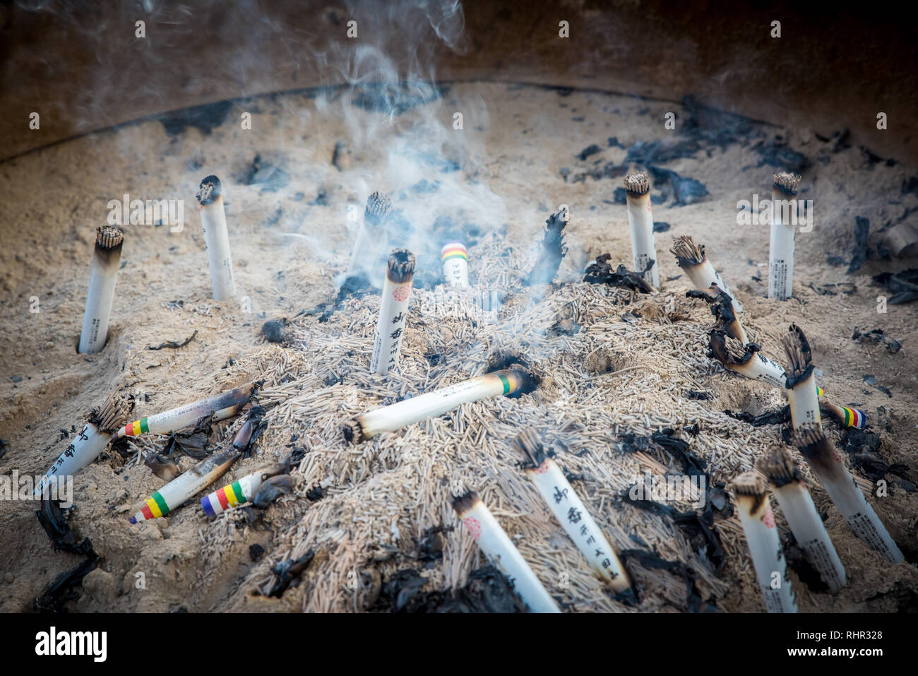 Burning of Incense Stock Photo Alamy