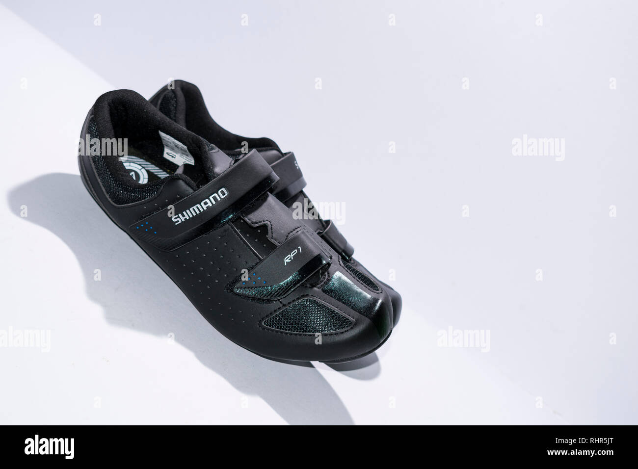 Shimano RP1 Cycling shoes Stock Photo