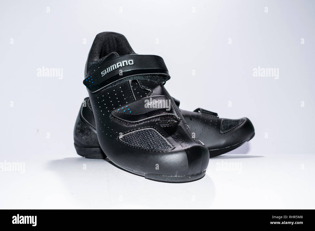 Shimano RP1 Cycling shoes Stock Photo