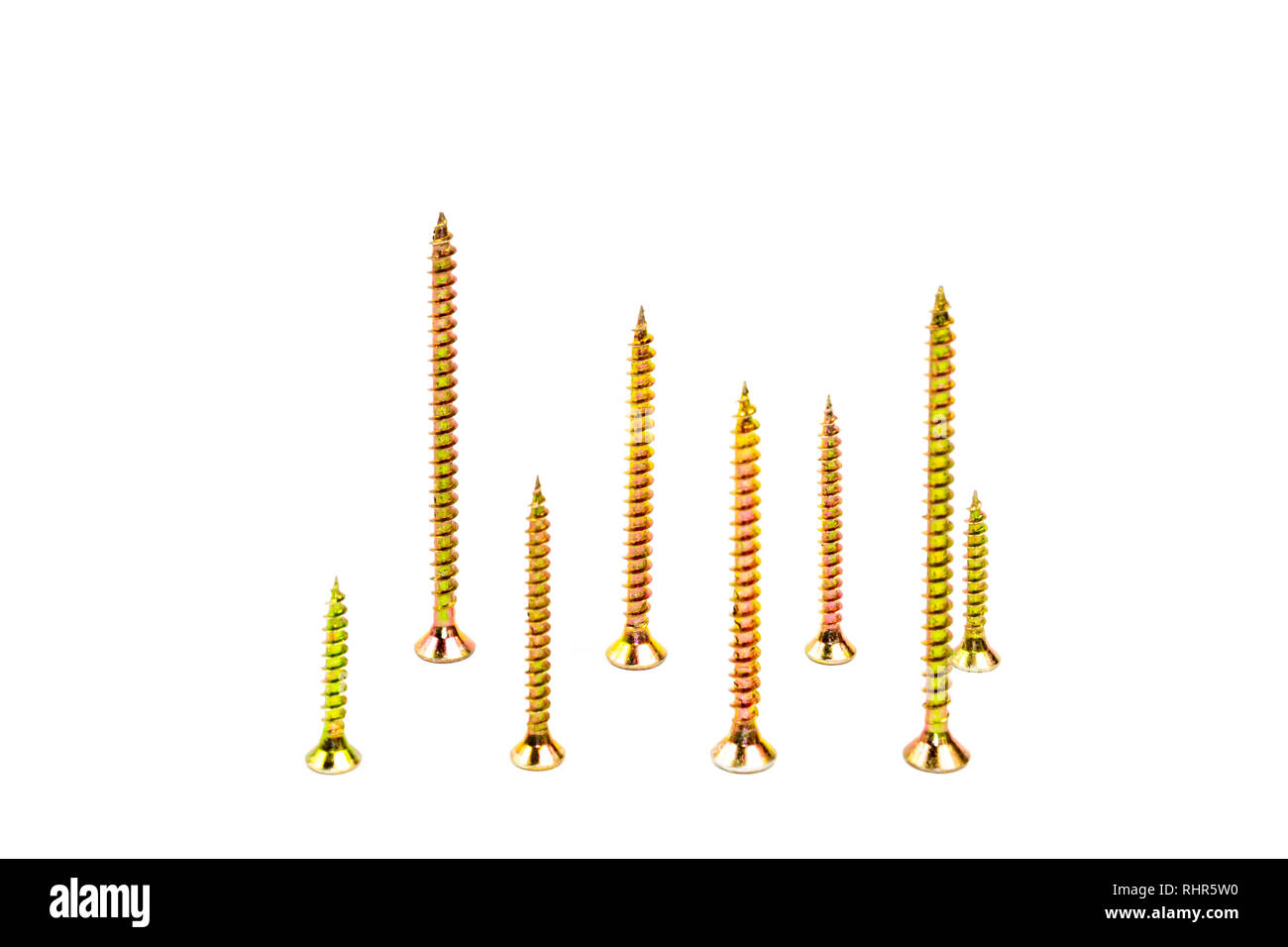 Wood screws for carpenters Stock Photo Alamy