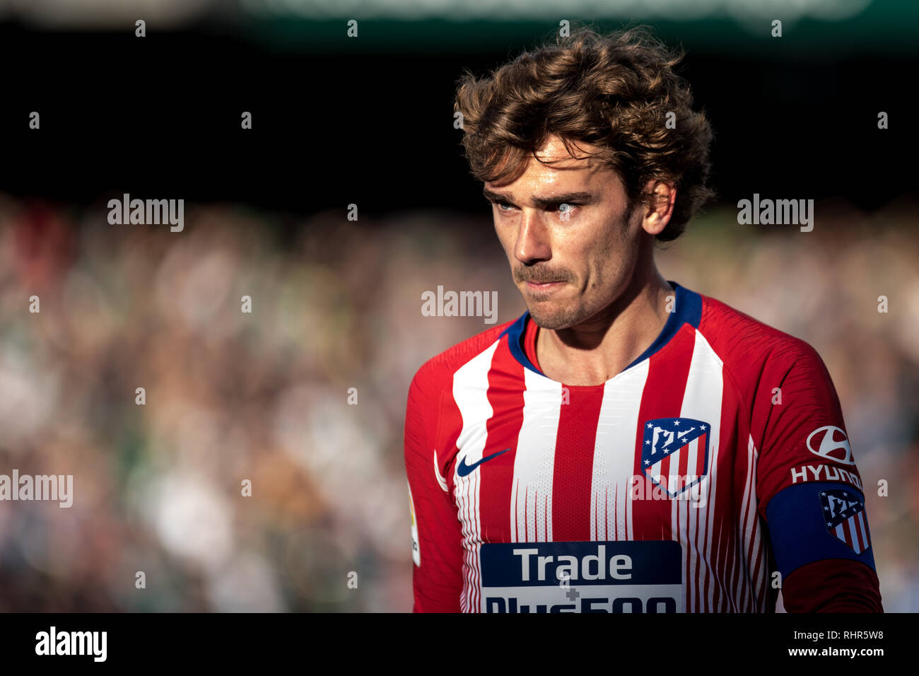 Sevilla Spain 03rd Feb 2019 Griezmann Of Atletico De Madrid Looks On During The Laliga Match
