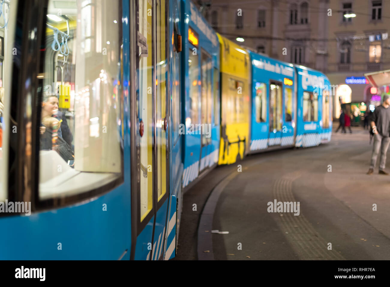 Graz City train Stock Photo