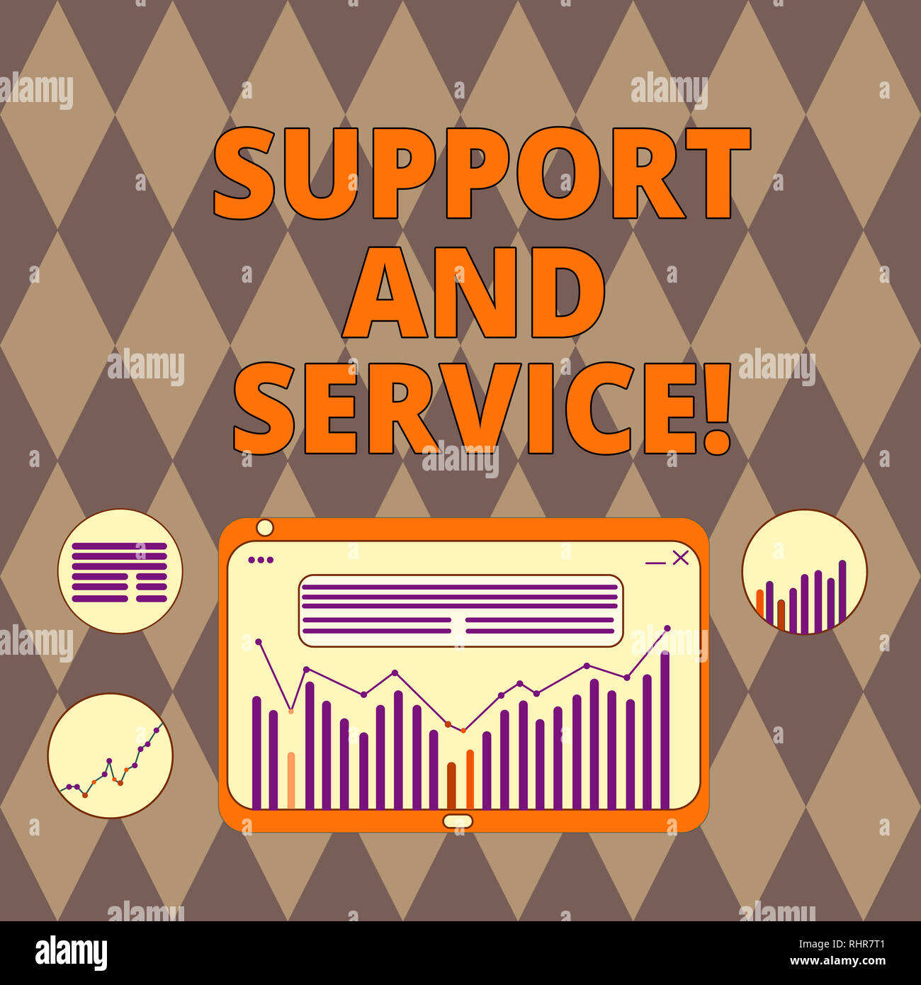 Handwriting text writing Support And Service. Concept meaning assist