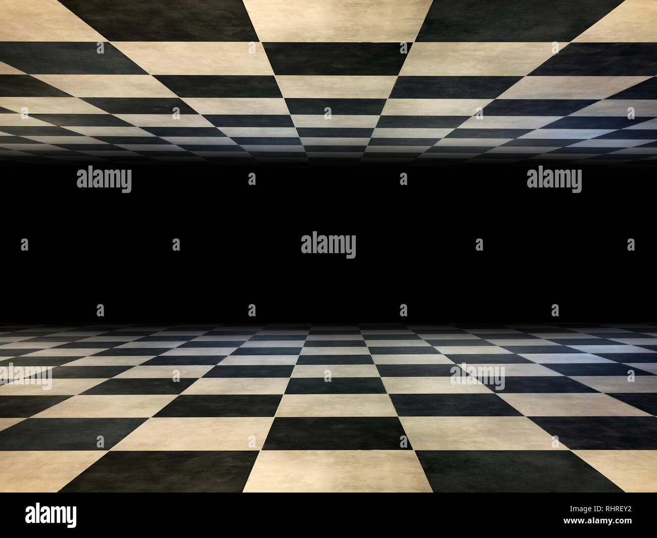 Black White Checkered Marble Floor Stock Photos & Black White Checkered