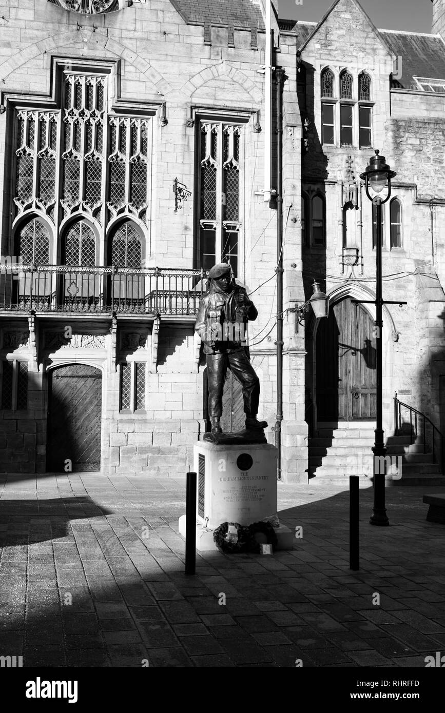 The memorial to the Durham Light Infantry in Market Place Durham City