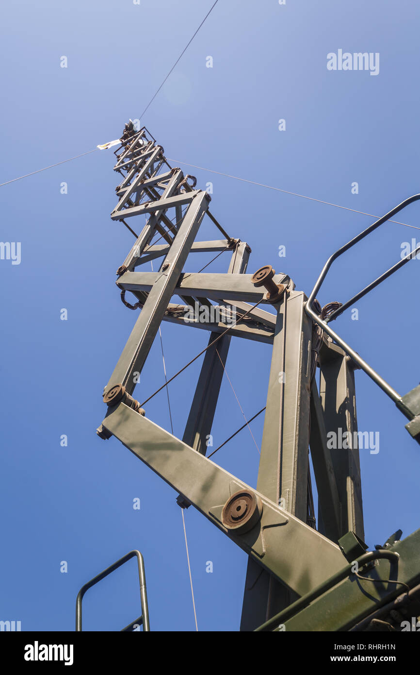 International military technical forum ARMY-2018. Antenna of the module R-431AM of complex Redut-2US Stock Photo