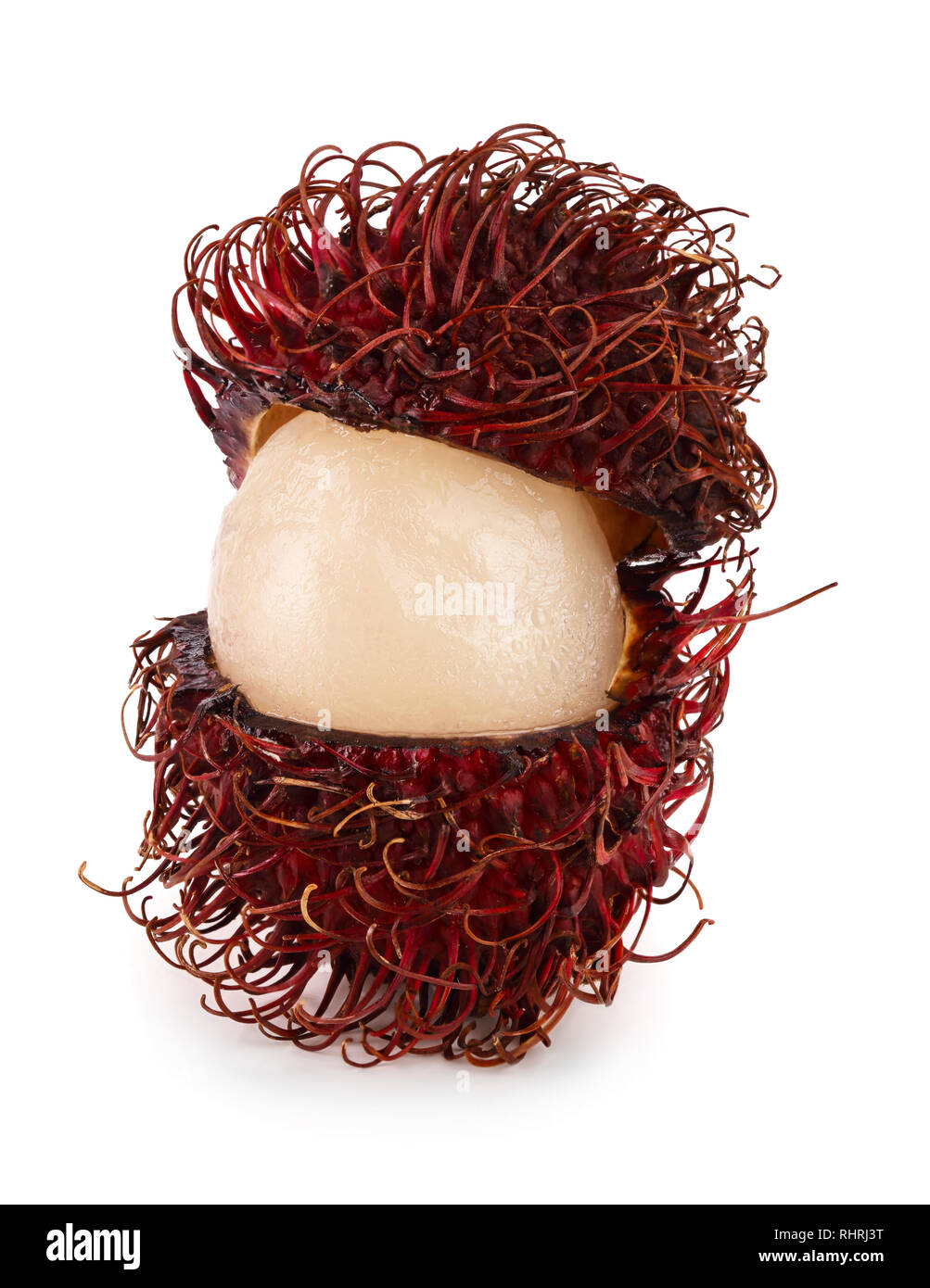 rambutan isolated on white background. Tropical fruit. Nephelium ...