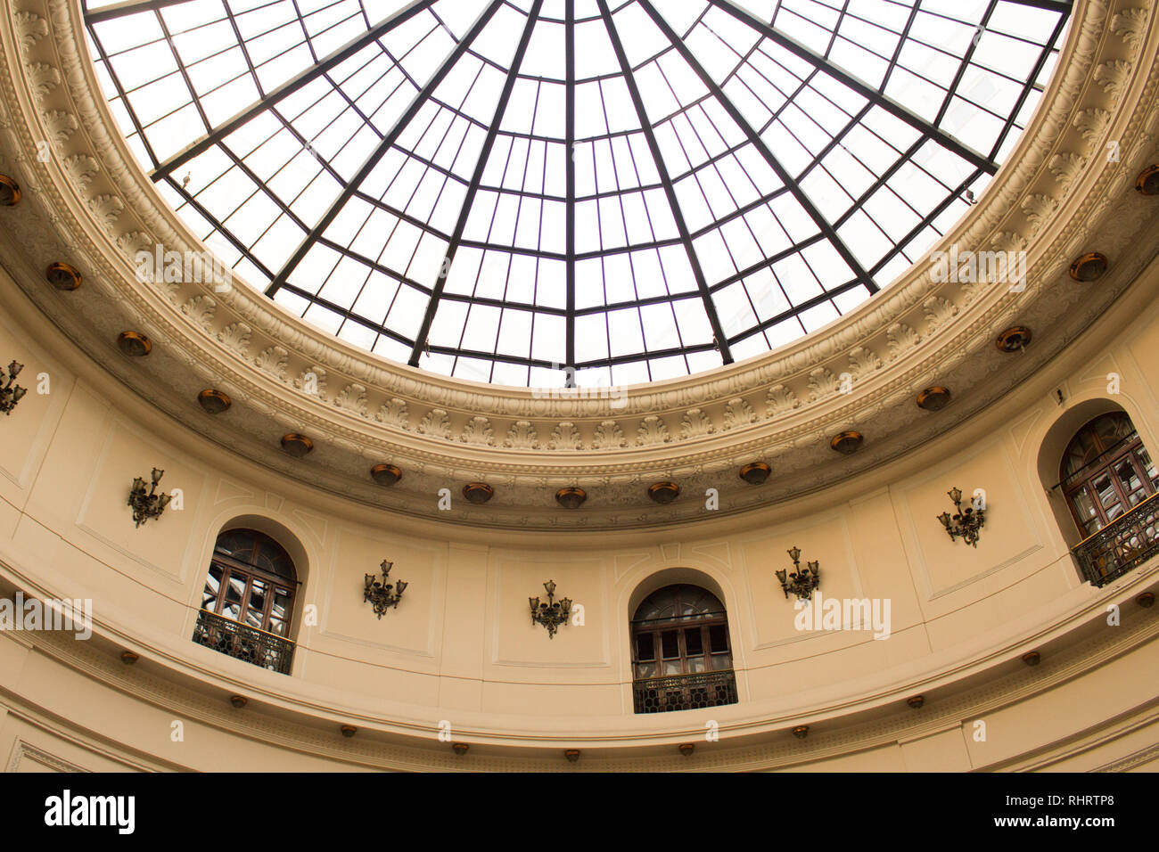 Rio de Janeiro, Brazil, October 12, 2018: Internal view of the building ...