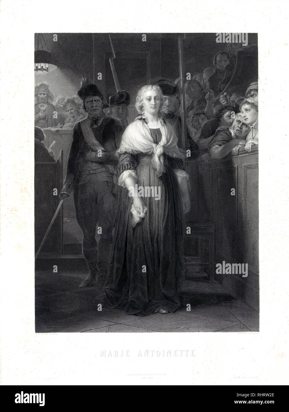 Marie Antoinette Historical Print / Marie Antoinette Print Stock Photo ...