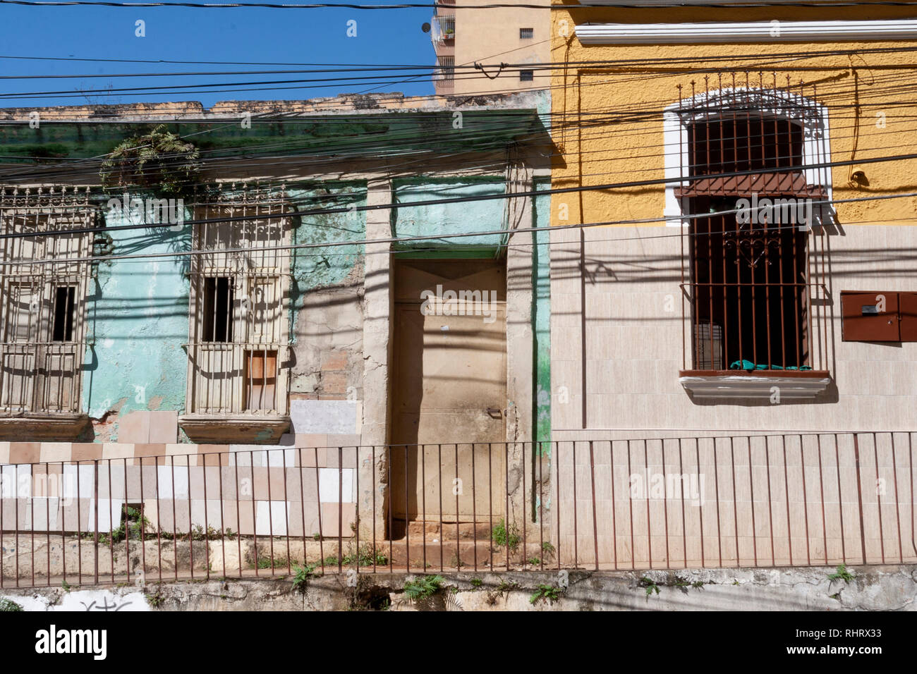 Venezuela Caracas 21/01/2012. Old house facade in La Pastora