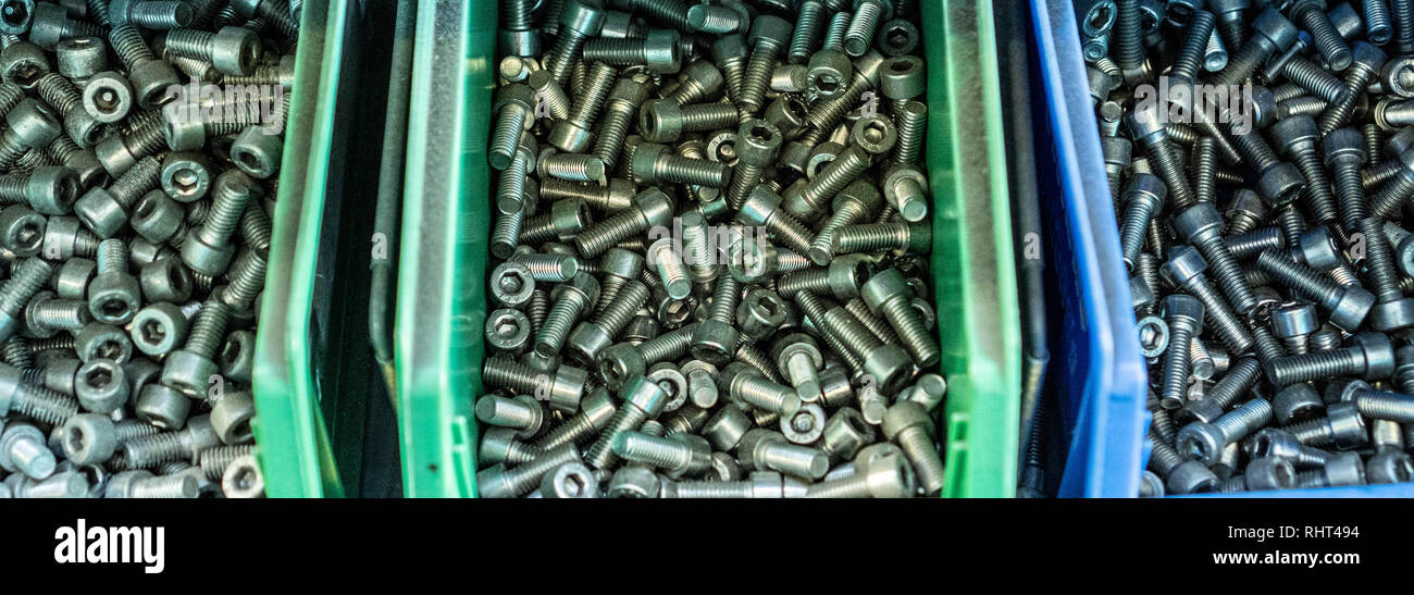 Nuts in the drawer Stock Photo