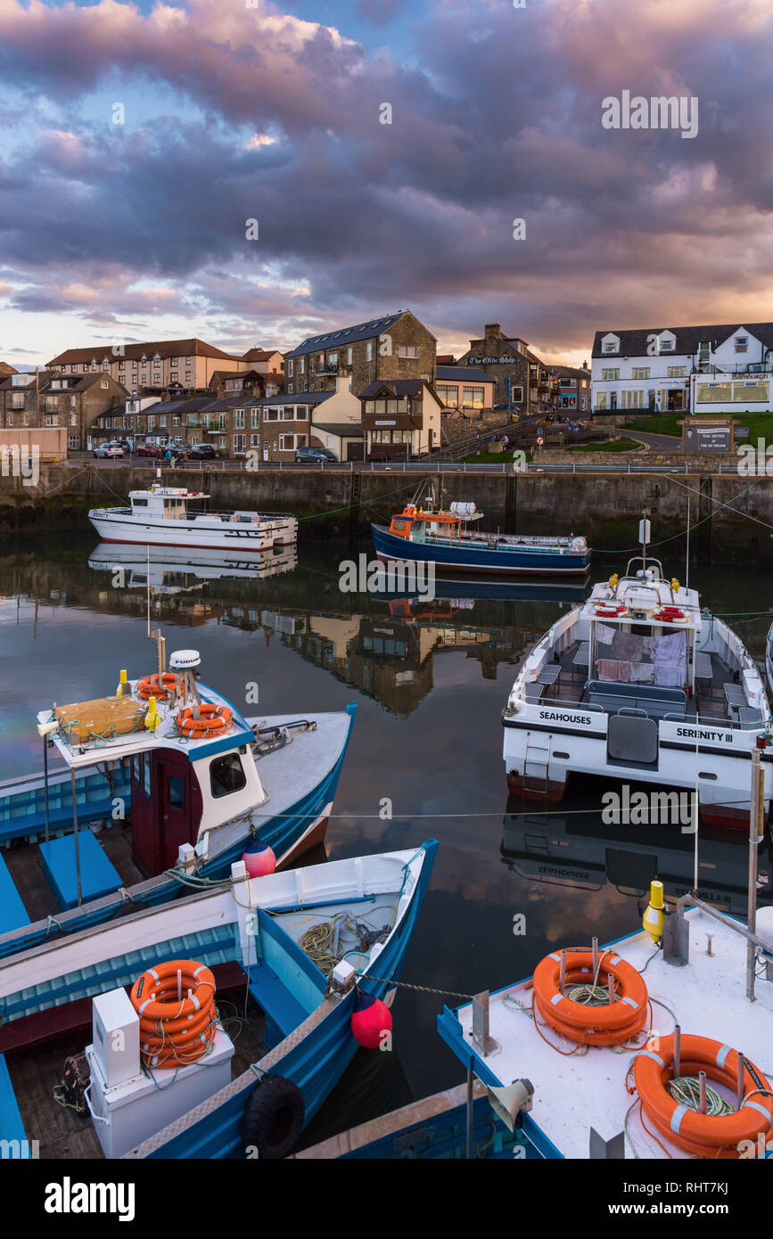 North Sunderland Harbour, Seahouses, Northumberland, UK Stock Photo Alamy