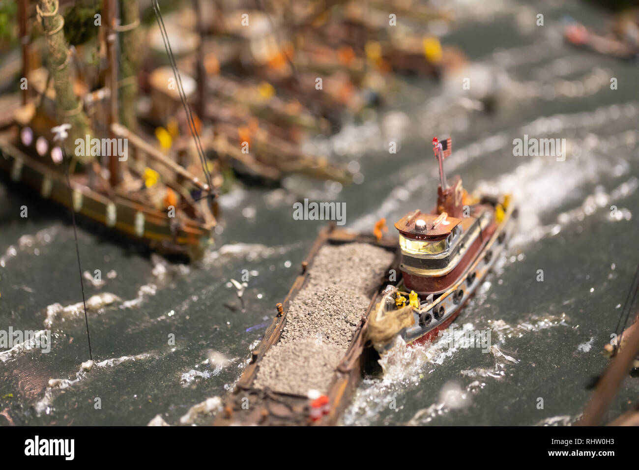 Indianapolis, Indiana, USA February 3, 2019 The Great Train Show, Train Models, railroads and