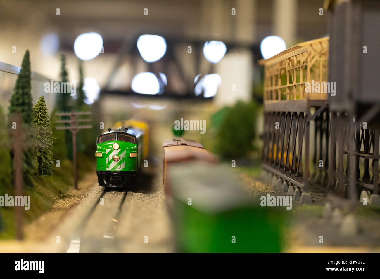 Indiana Train Set Indianapolis, Indiana, USA - February 3, 2019: The Great Train Show ...