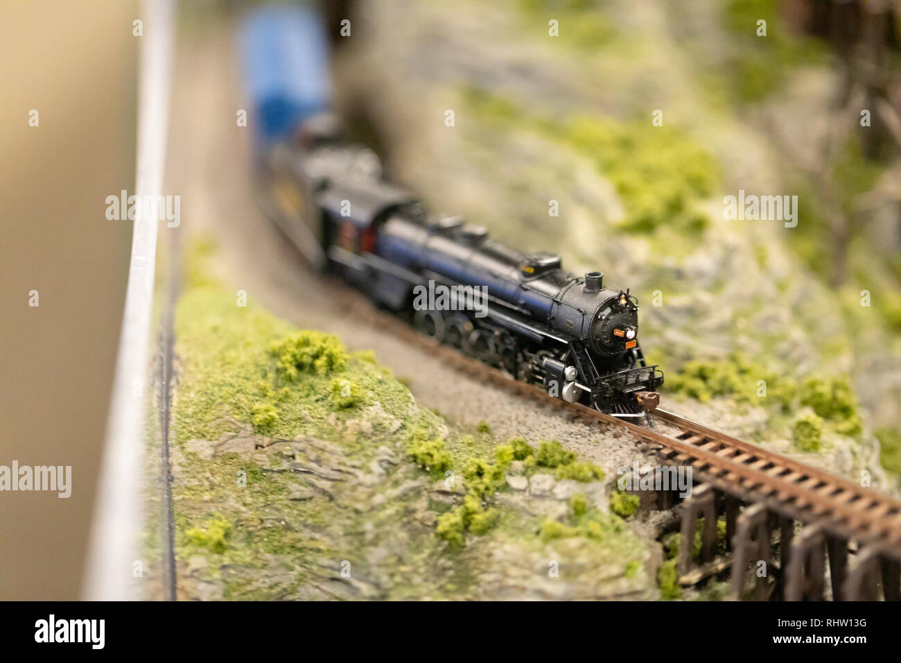 Indianapolis, Indiana, USA February 3, 2019 The Great Train Show, Train Models, railroads and