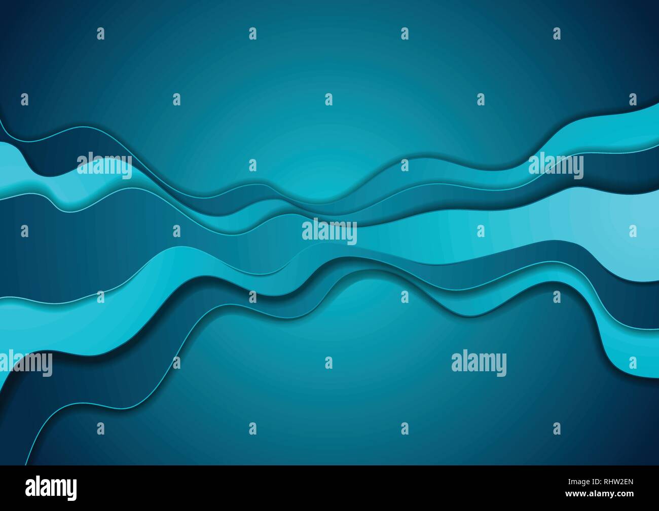Blue corporate elegant waves abstract background. Vector design Stock ...
