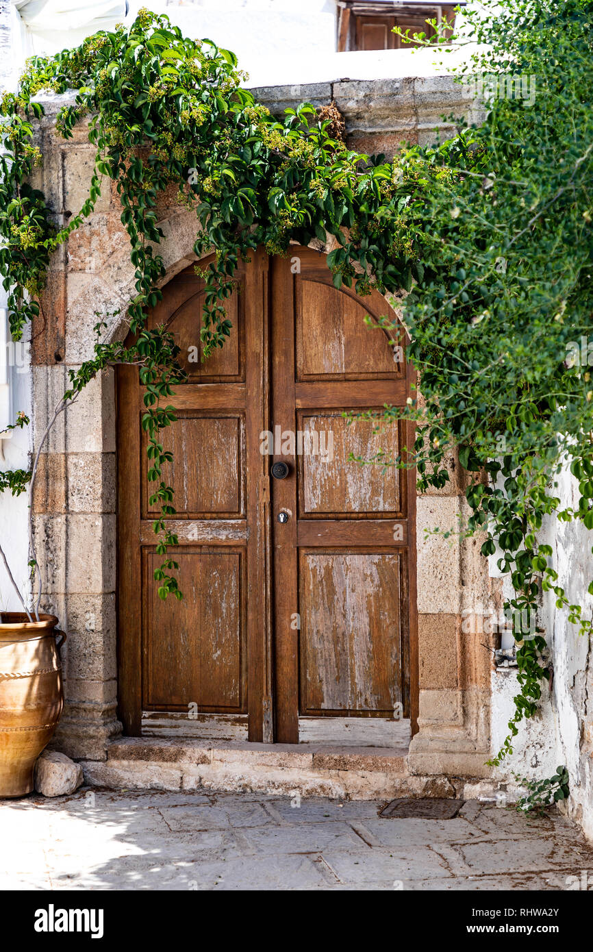 Lindos Amphitheater Villas And Apartments Lindos Luxury Villas Stock Photo Alamy