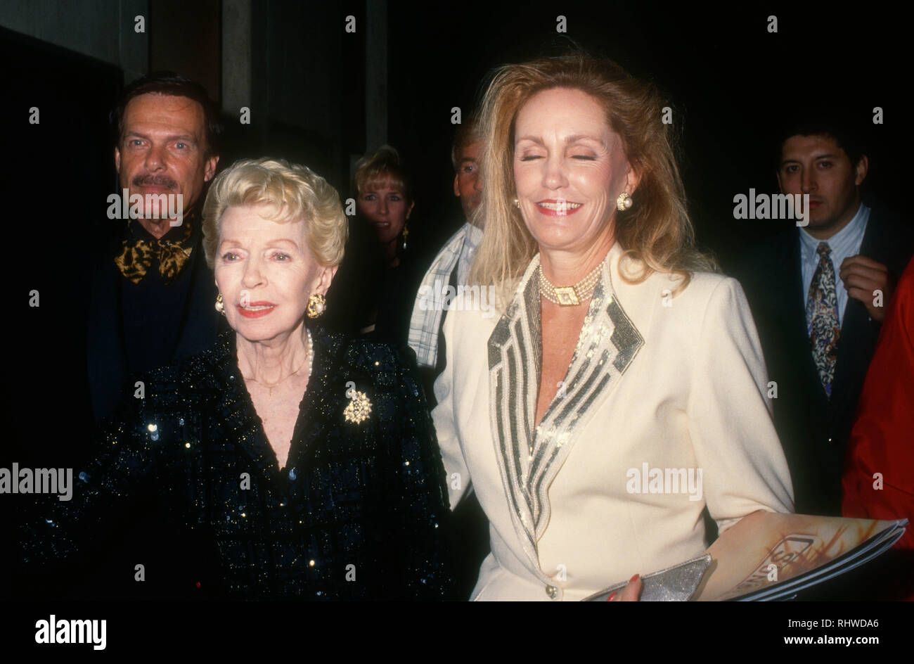 CENTURY CITY, CA DECEMBER 9 Actress Lana Turner and daughter Cheryl Crane attend the opening