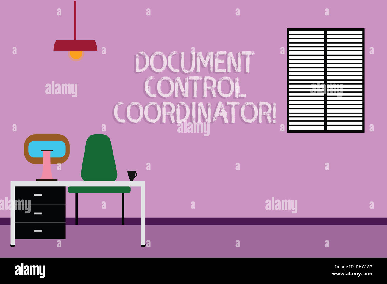 Text sign showing Document Control Coordinator. Conceptual photo ...