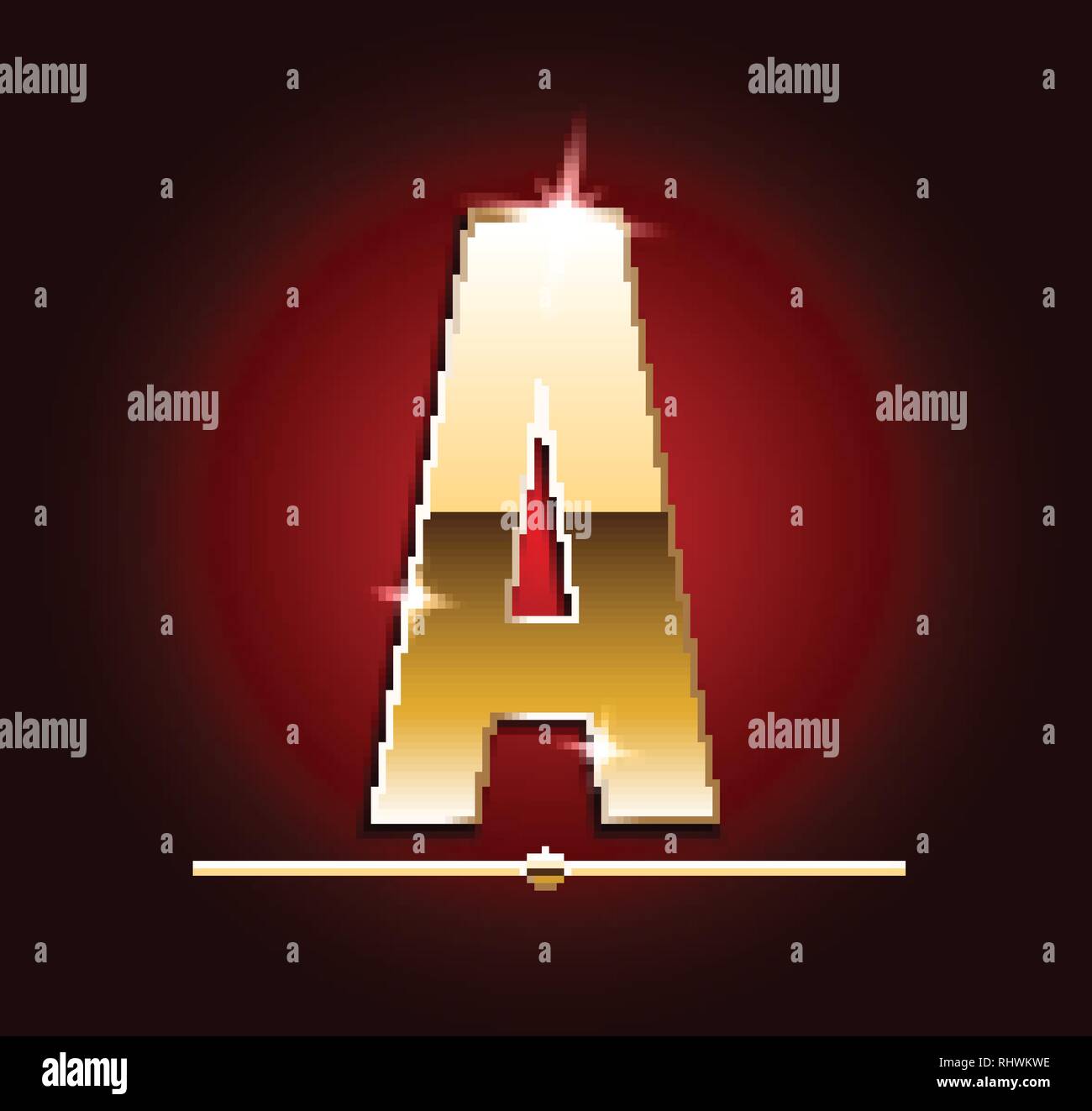 Golden letters vector vectors hi-res stock photography and images - Alamy