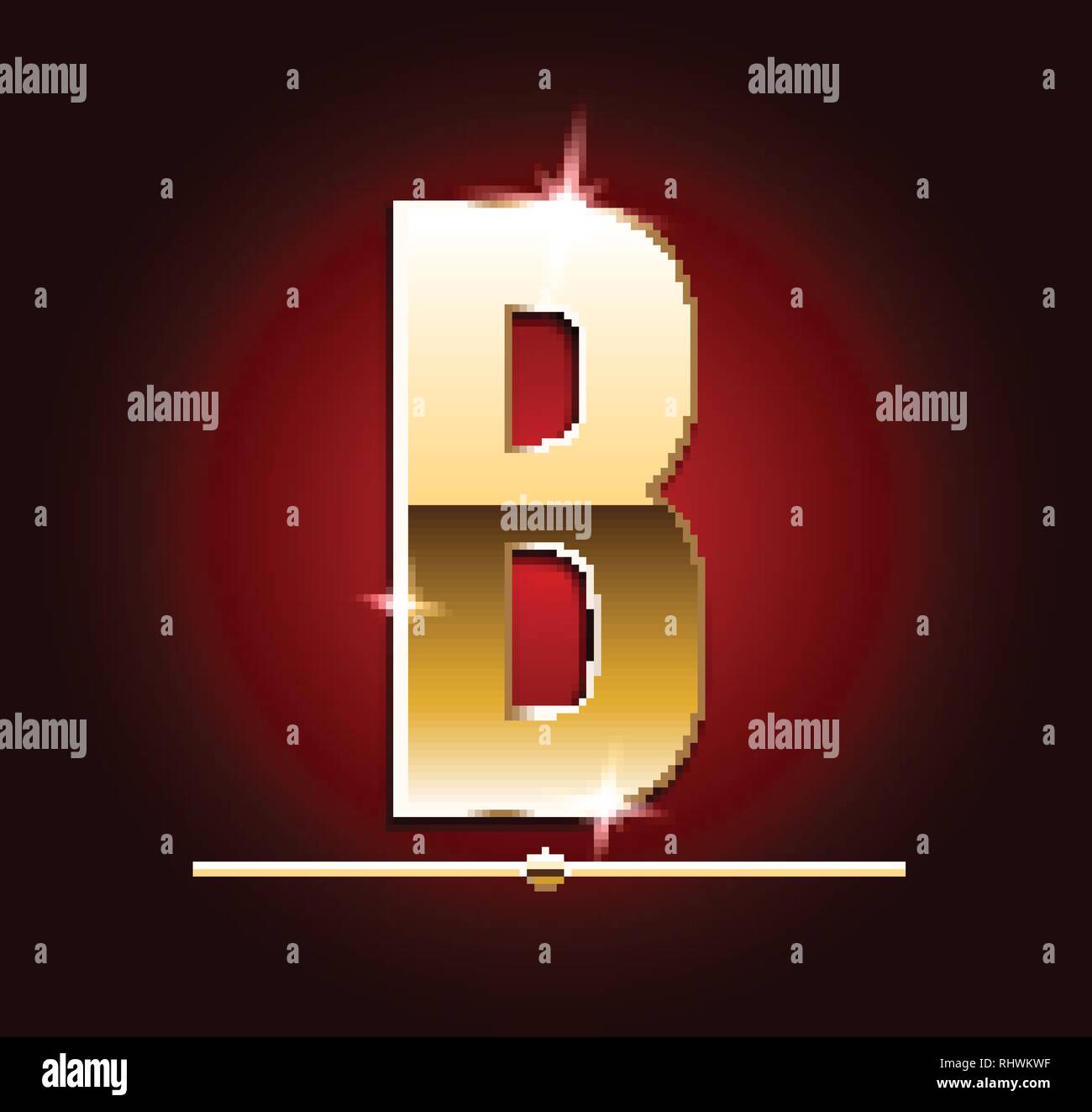 Gold Letters stock vector. Illustration of shiny, metallic - 35343750