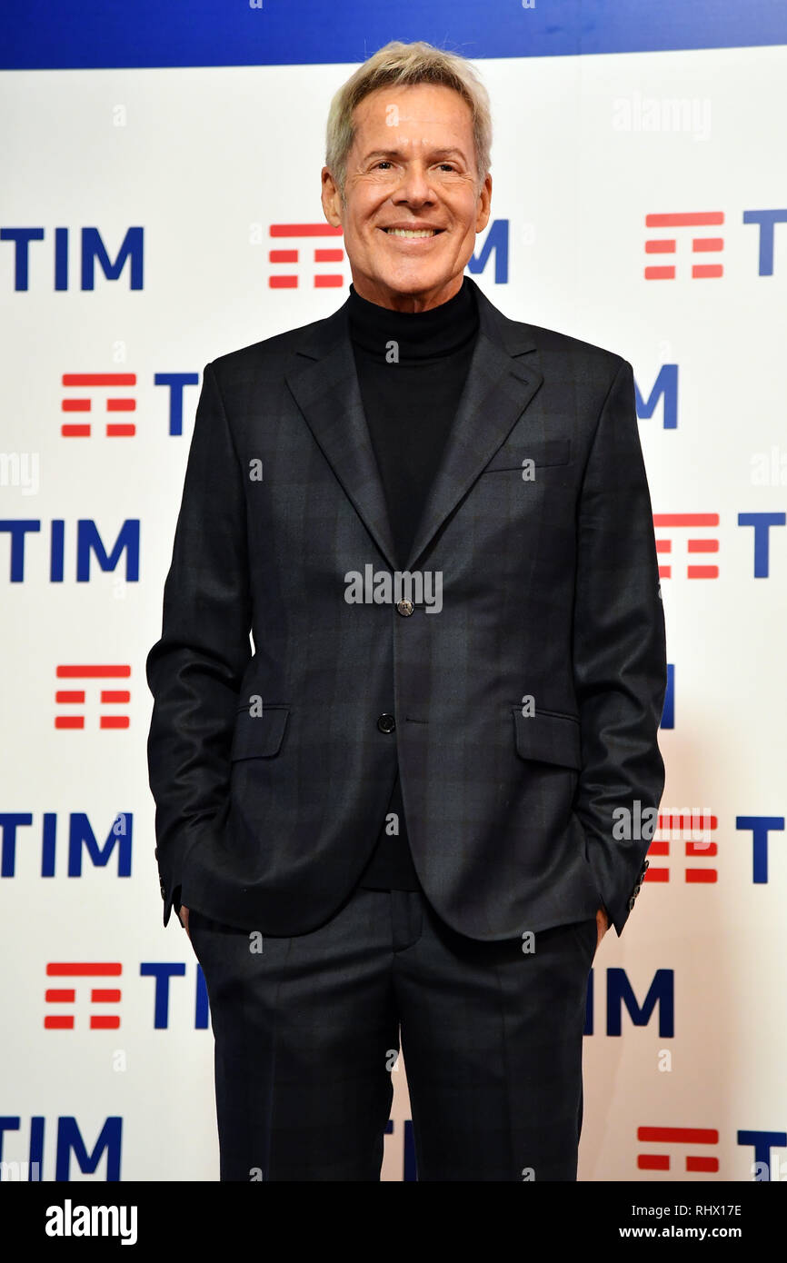 Gian Mattia D'Alberto / lapresse 04-02-2019 Sanremo IM Spettacolo 69mo Festival della canzone italiana Conferenza stampa organizzazione nella foto: Claudio Baglioni Gian Mattia D'Alberto / lapresse 2019-02-04 Sanremo IM 69th Italian song festival Organization press conference in the photo: Claudio Baglioni Stock Photo