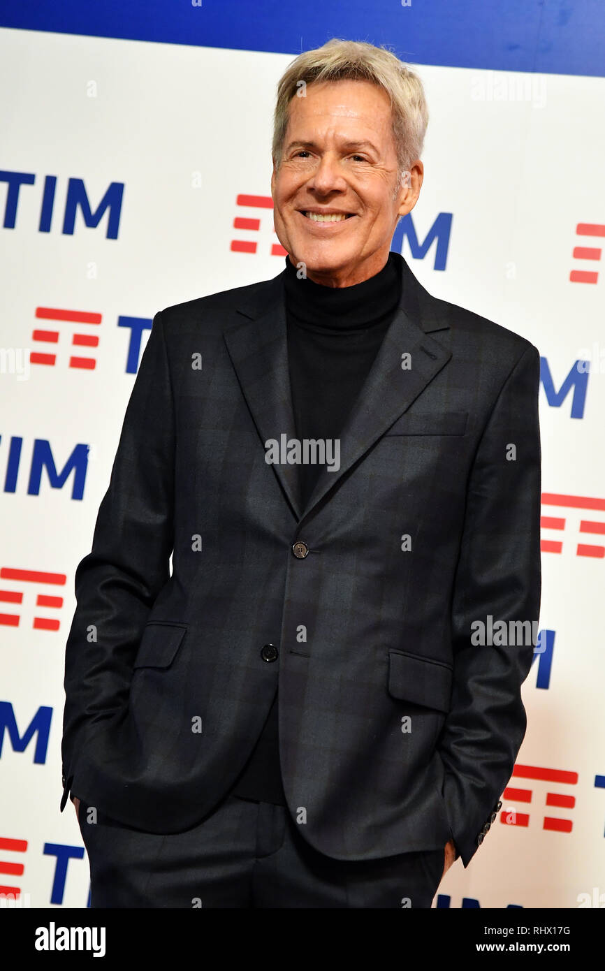 Gian Mattia D'Alberto / lapresse 04-02-2019 Sanremo IM Spettacolo 69mo Festival della canzone italiana Conferenza stampa organizzazione nella foto: Claudio Baglioni Gian Mattia D'Alberto / lapresse 2019-02-04 Sanremo IM 69th Italian song festival Organization press conference in the photo: Claudio Baglioni Stock Photo
