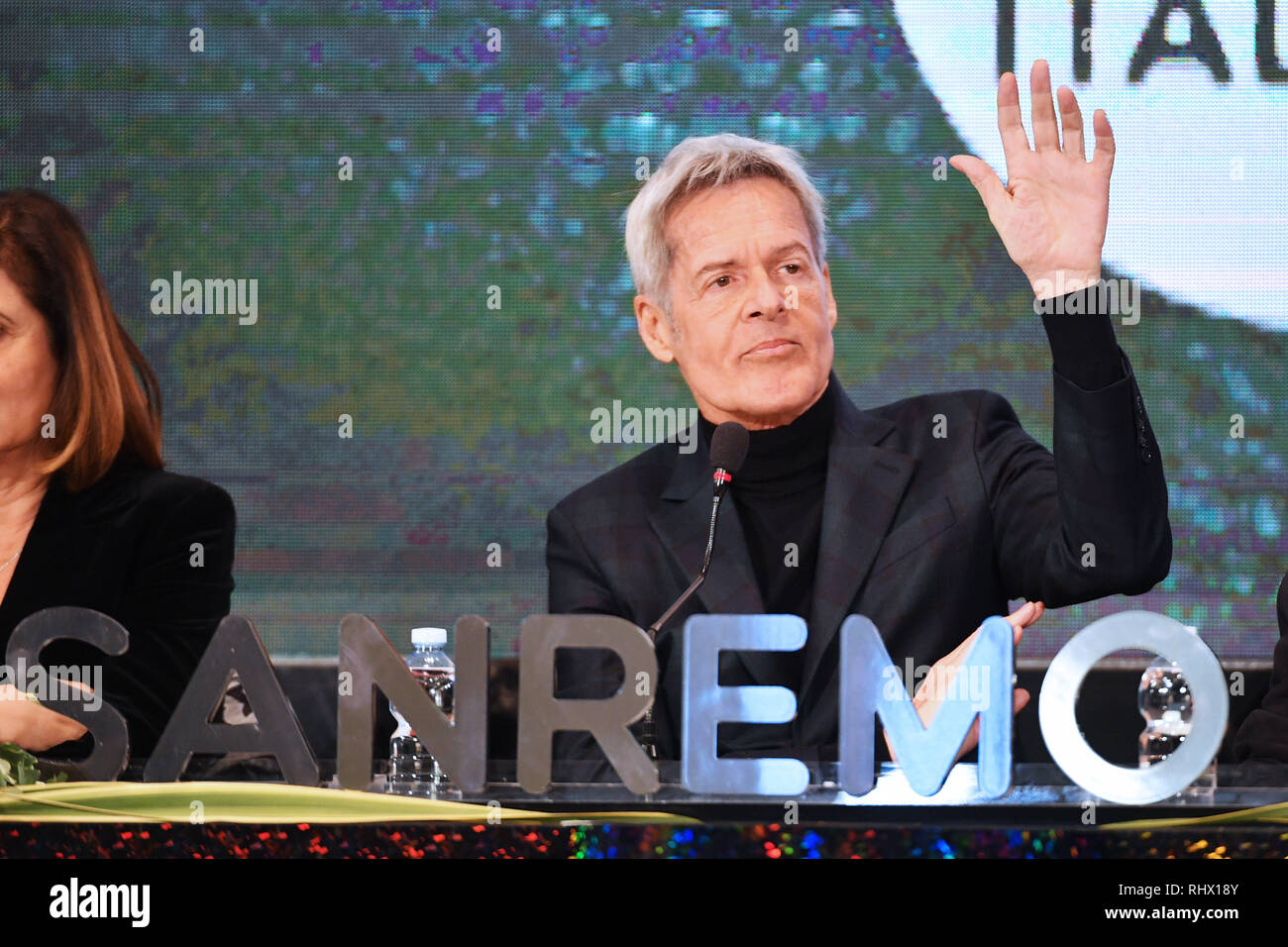 Gian Mattia D'Alberto / lapresse 04-02-2019 Sanremo IM Spettacolo 69mo Festival della canzone italiana Conferenza stampa organizzazione nella foto: Claudio Baglioni Gian Mattia D'Alberto / lapresse 2019-02-04 Sanremo IM 69th Italian song festival Organization press conference in the photo: Claudio Baglioni Stock Photo