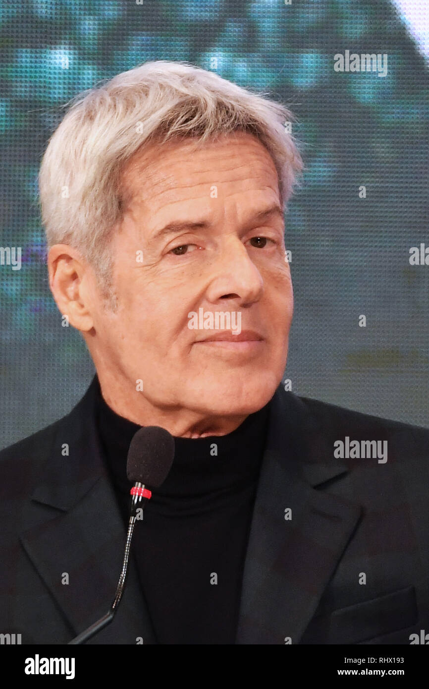 Gian Mattia D'Alberto / lapresse 04-02-2019 Sanremo IM Spettacolo 69mo Festival della canzone italiana Conferenza stampa organizzazione nella foto: Claudio Baglioni Gian Mattia D'Alberto / lapresse 2019-02-04 Sanremo IM 69th Italian song festival Organization press conference in the photo: Claudio Baglioni Stock Photo