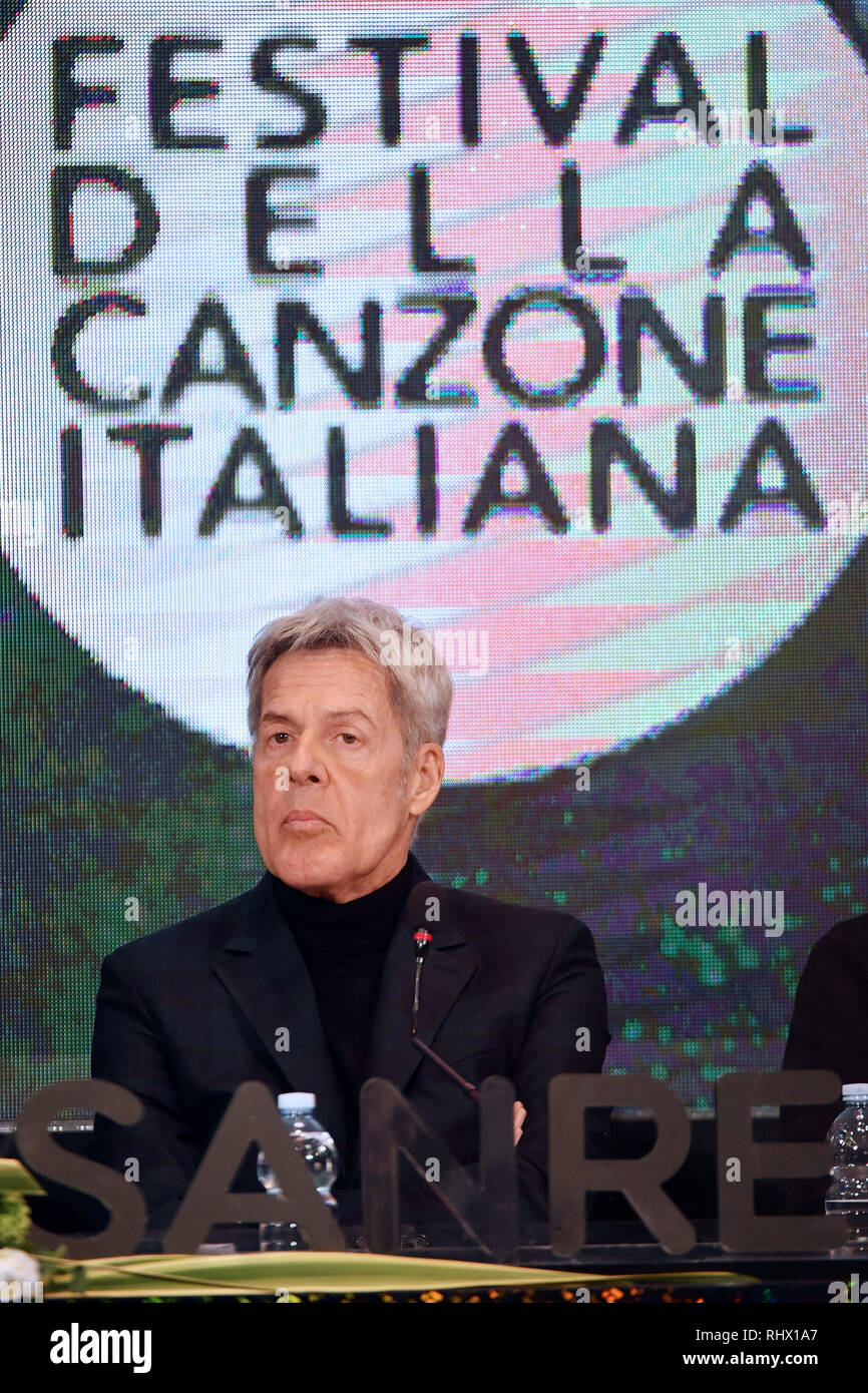 Gian Mattia D'Alberto / lapresse 04-02-2019 Sanremo IM Spettacolo 69mo Festival della canzone italiana Conferenza stampa organizzazione nella foto: Claudio Baglioni Gian Mattia D'Alberto / lapresse 2019-02-04 Sanremo IM 69th Italian song festival Organization press conference in the photo: Claudio Baglioni Stock Photo