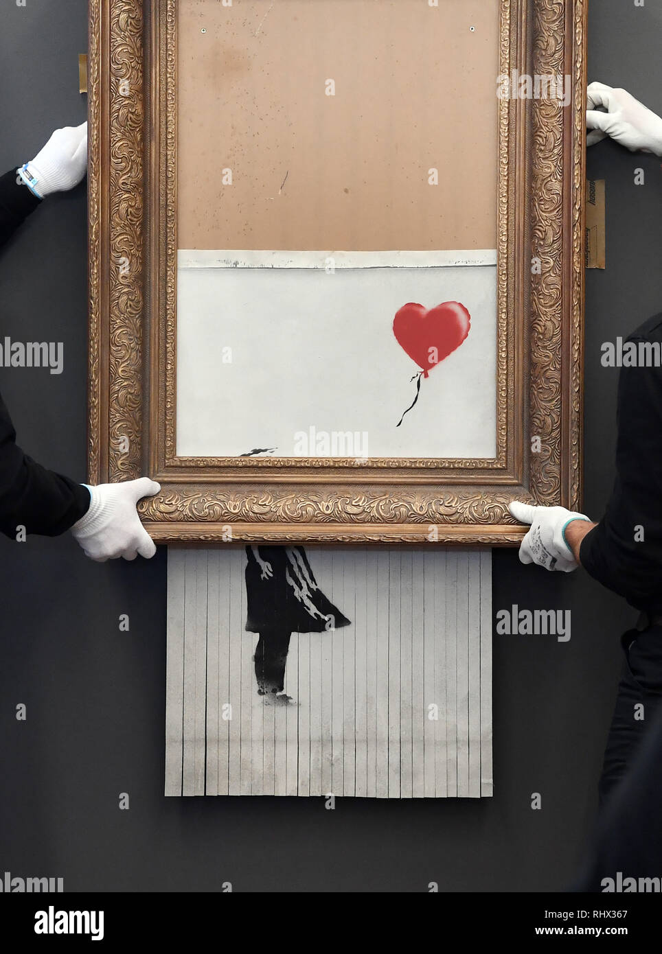 Banksy Girl With Balloon Shredded Art Hi res Stock Photography And 