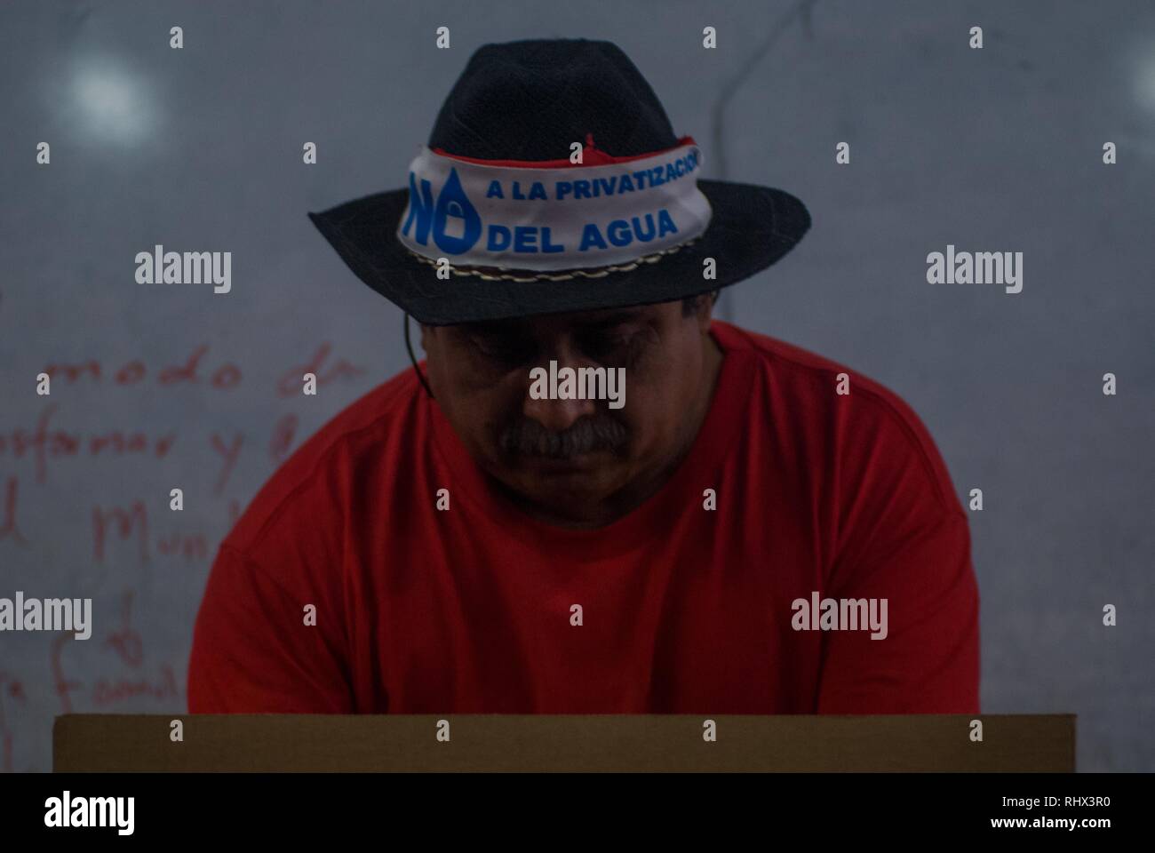 San Salvador, El Salvador. 3rd Feb 2019. Salvadorans vote to elect a new president. After installing electoral reception tables (JRV) doors open and Salvadorans started to cast their votes. Credit: Camilo Freedman/Alamy Live News Stock Photo