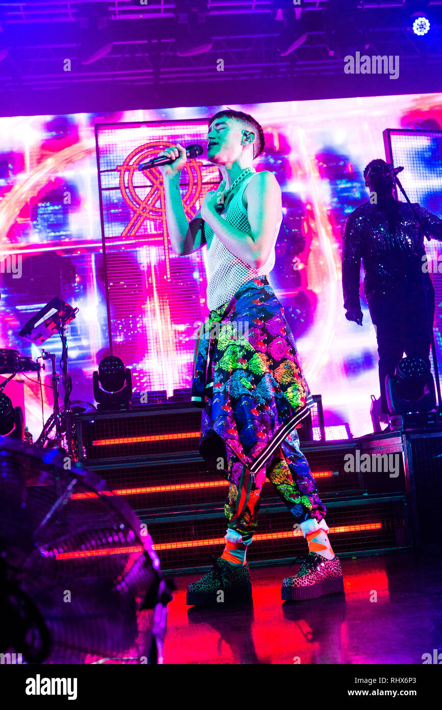 Milan Italy. 04 February 2019. The British synthpop band YEARS & YEARS