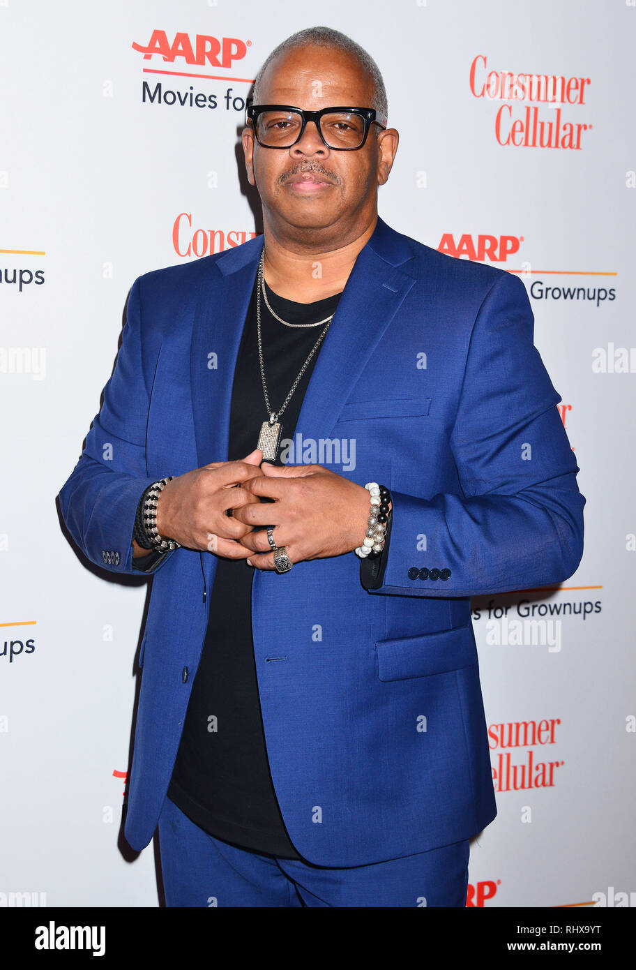 Los Angeles, USA. 04th Feb, 2019. Terence Blanchard Composer attends the 18th Annual AARP The Magazine's Movies For Grownups Awards at the Beverly Wilshire Four Seasons Hotel on February 04, 2019 in Beverly Hills, California. Credit: Tsuni/USA/Alamy Live News Stock Photo