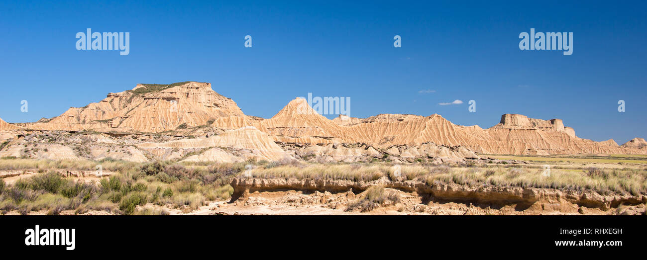 Bardenas Reales nature park, Navarra, Spain Stock Photo