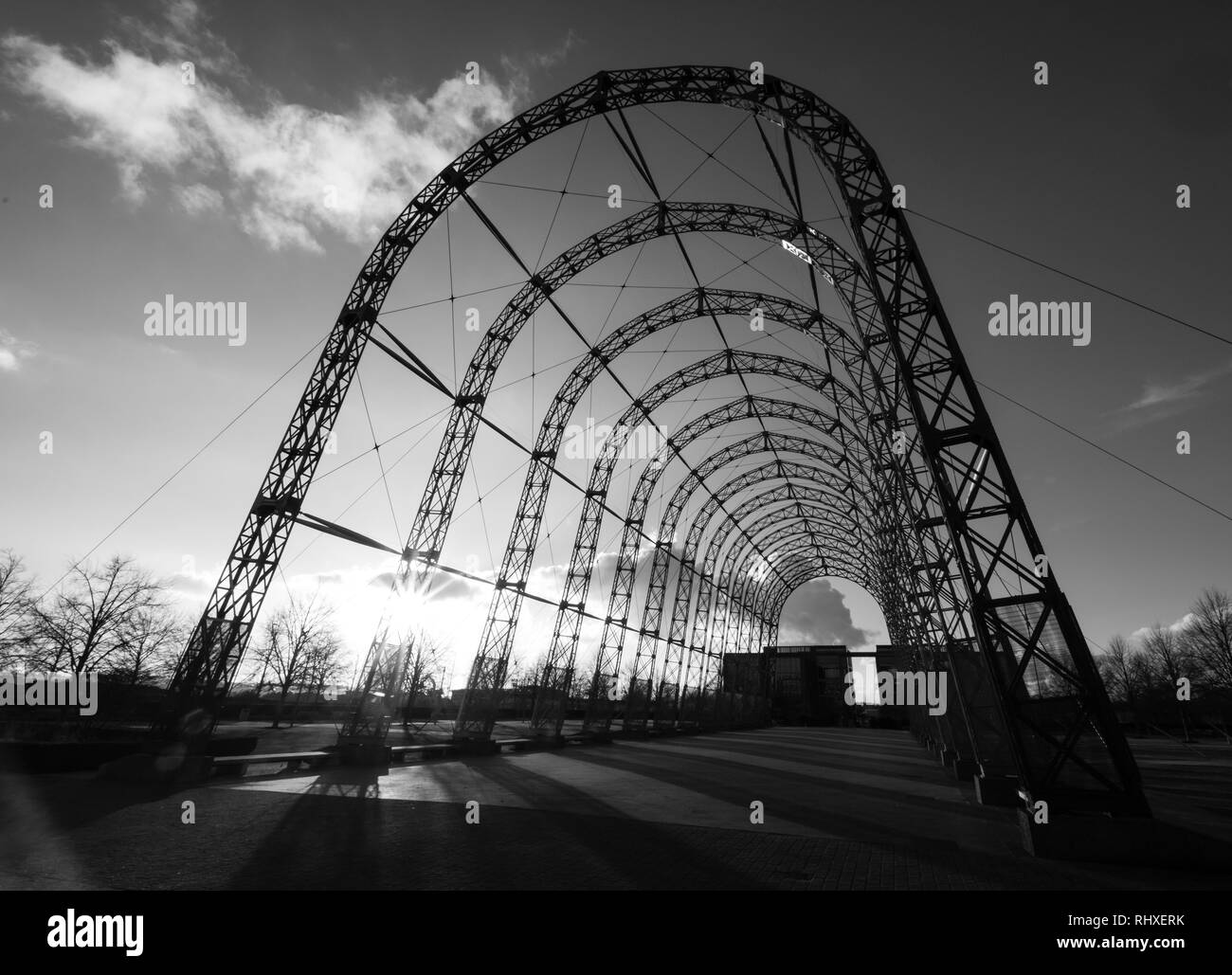 Portable airship hangar, built in 1912 on the original Farnborough